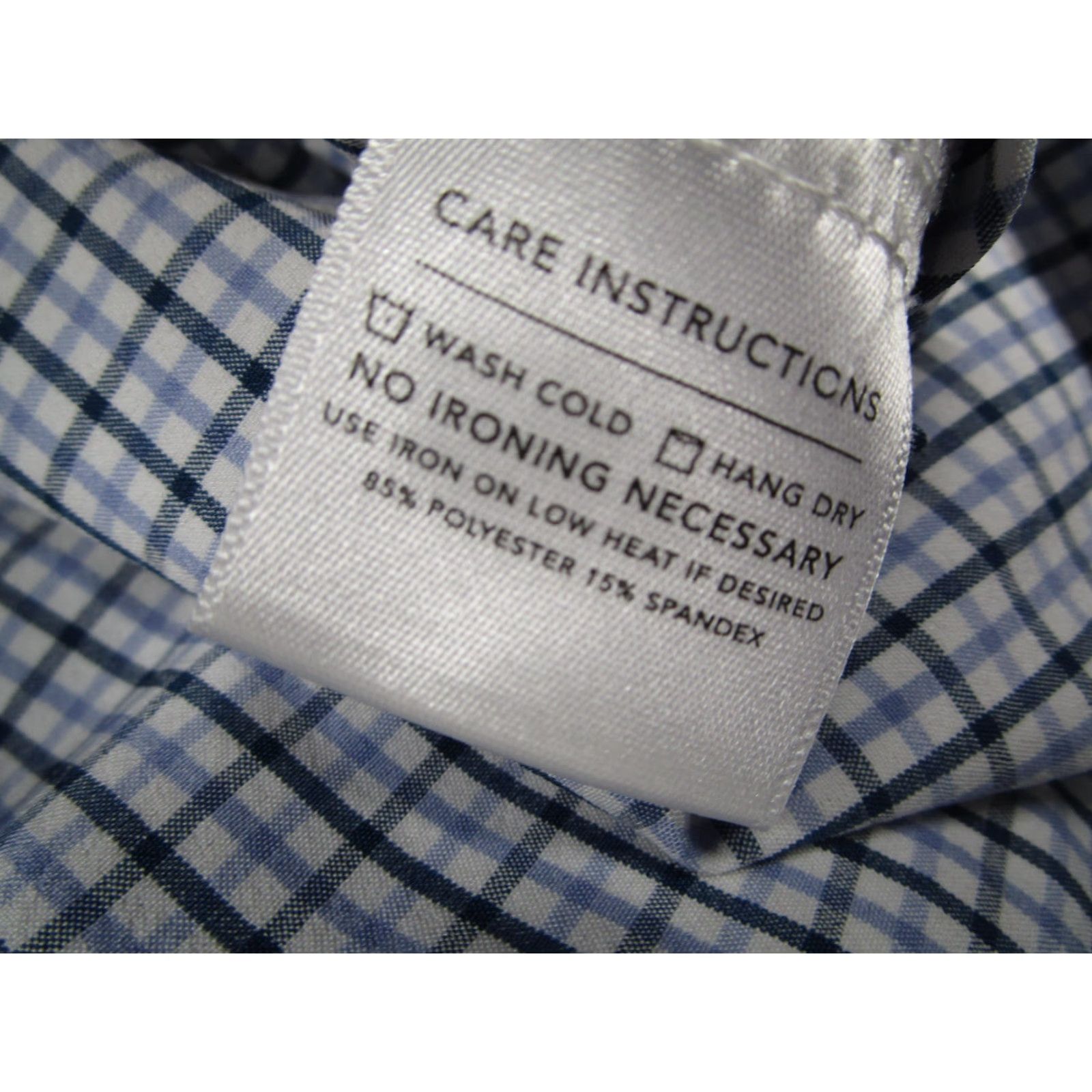 Mizzen+Main Mizzen+Main Leeward Shirt Mens XL Trim Fit Blue White Plaid Performance Stretch Shirt Mens XL Blue White Plaid Size US XL / EU 56 / 4 - 4 Thumbnail
