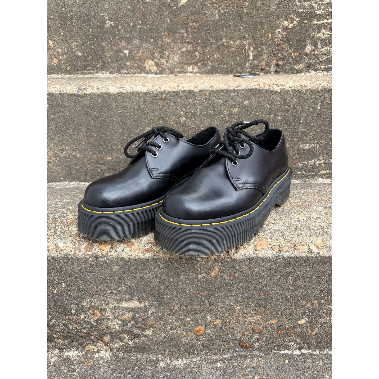 Dr. Martens Doc Martens 1461 Quad Platform Oxfords Size Mens 7/Womens 8 Size US 8 / IT 38 - 2 Thumbnail