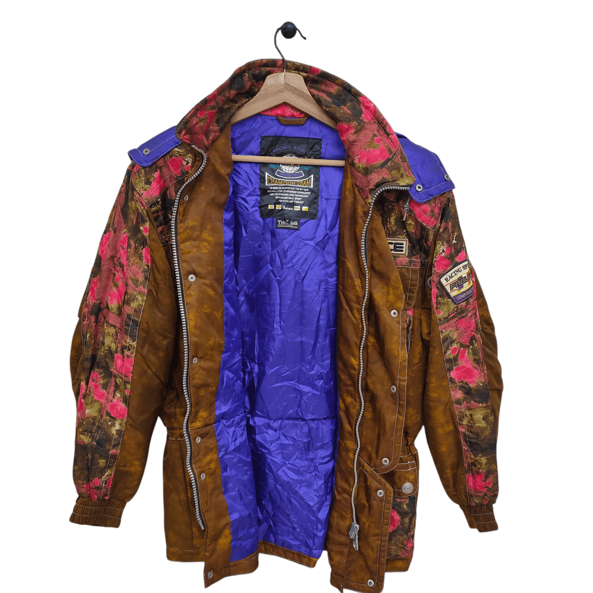 Sports Specialties × Vintage Vintage Fablice Racing Sports Jacket Floral Camouflage Size US M / EU 48-50 / 2 - 3 Thumbnail