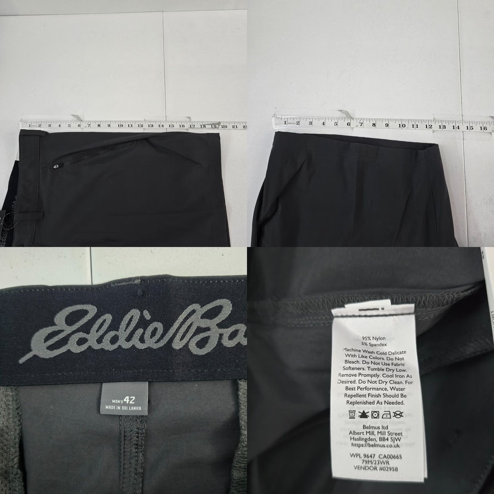 Eddie Bauer Eddie Bauer Men’s Horizon Guide Wander Shorts Carbon Gray 42 NWT Nylon Chino Casual Outdoor Medium Mens Size US 42 / EU 58 - 8 Thumbnail