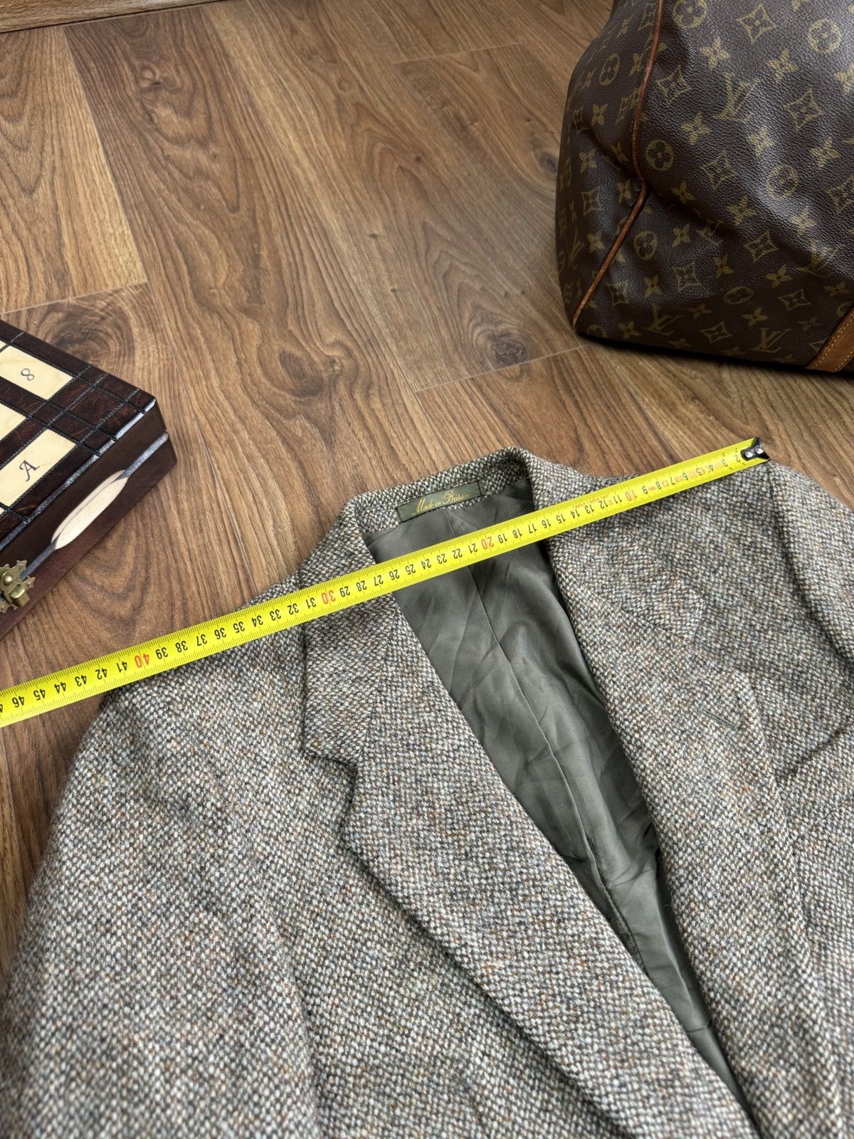 Harris Tweed Vintage wool blazer Harris Tweed 80s original luxury item Size 36R - 7 Thumbnail