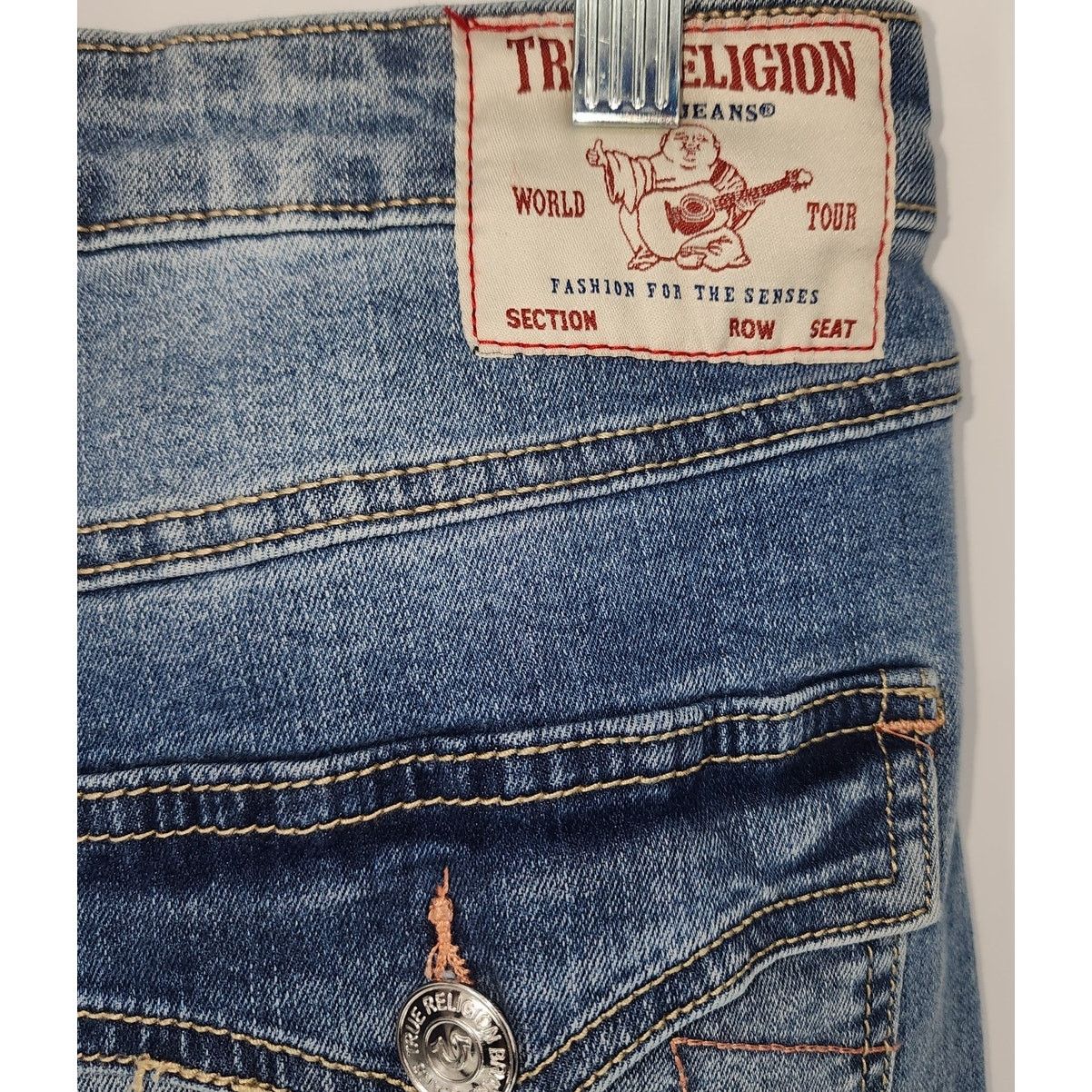 True Religion Halle Skinny Jeans Med Cloudless Wash Size 31