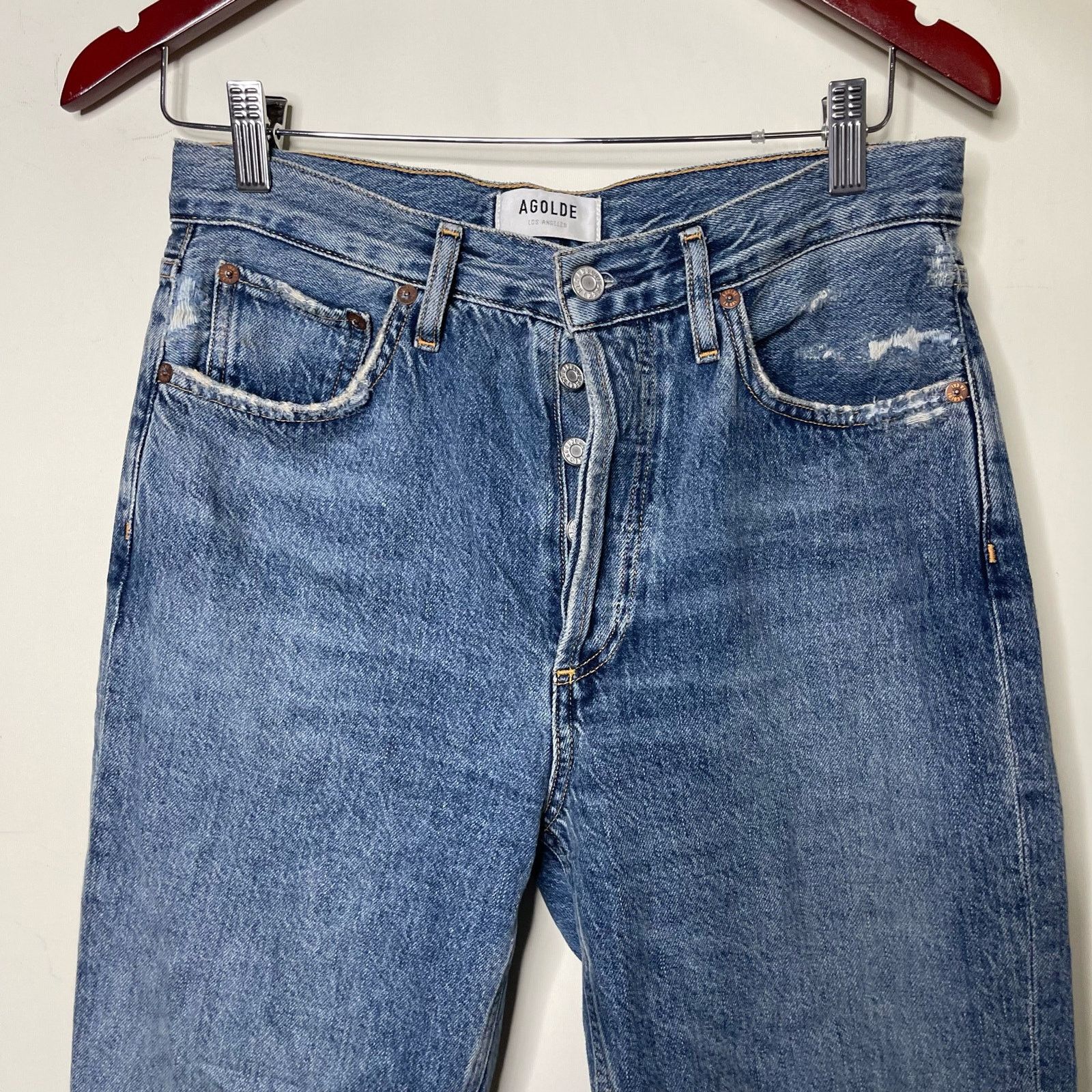 Agolde AGOLDE Riley High Rise Straight Crop Jeans sz 27 Size 27" / US 4 / IT 40 - 4 Thumbnail