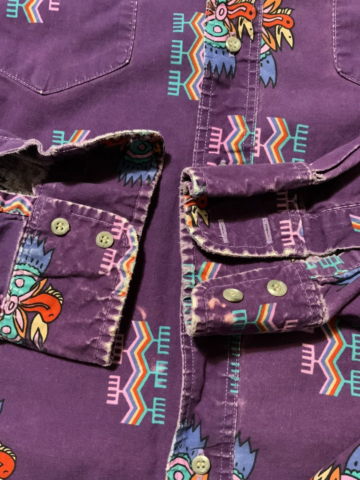 Wrangler Vintage Wrangler Cowboy Cut Rodeo Southwestern Aztec Shirt Size US M / EU 48-50 / 2 - 6 Thumbnail
