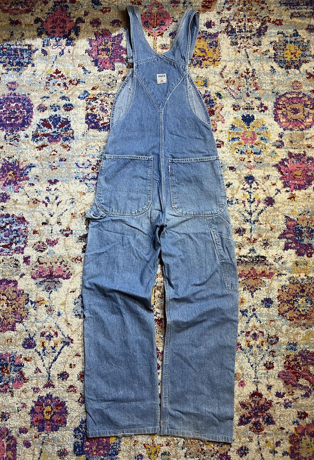 Levi's 90s White Tab Big E Levis Japan Repro Workwear Overall Size US 30 / EU 46 - 2 Thumbnail