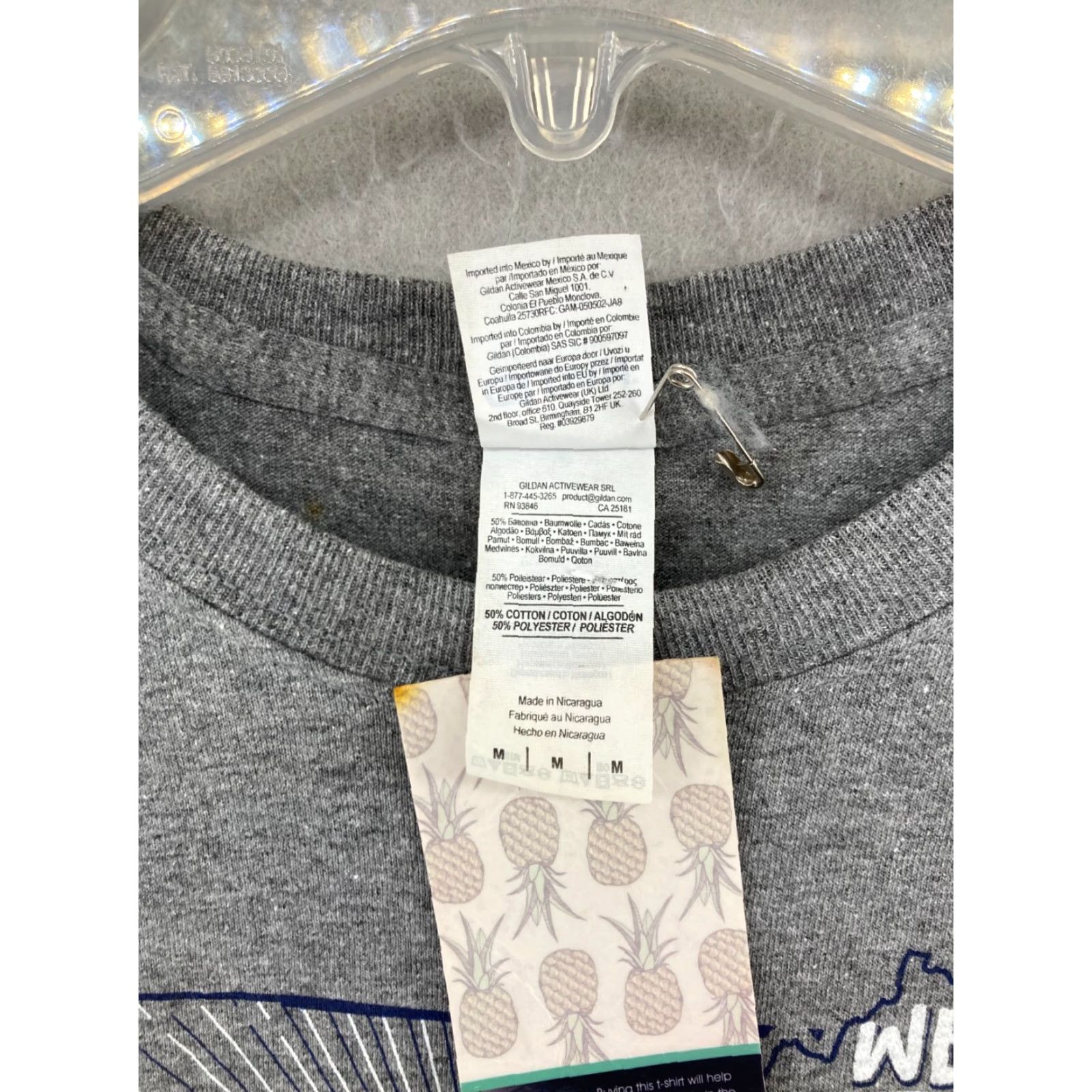 Gildan Be The Light Womens T-Shirt Medium Gray We Are Stronger Together NWT Size M / US 6-8 / IT 42-44 - 6 Thumbnail