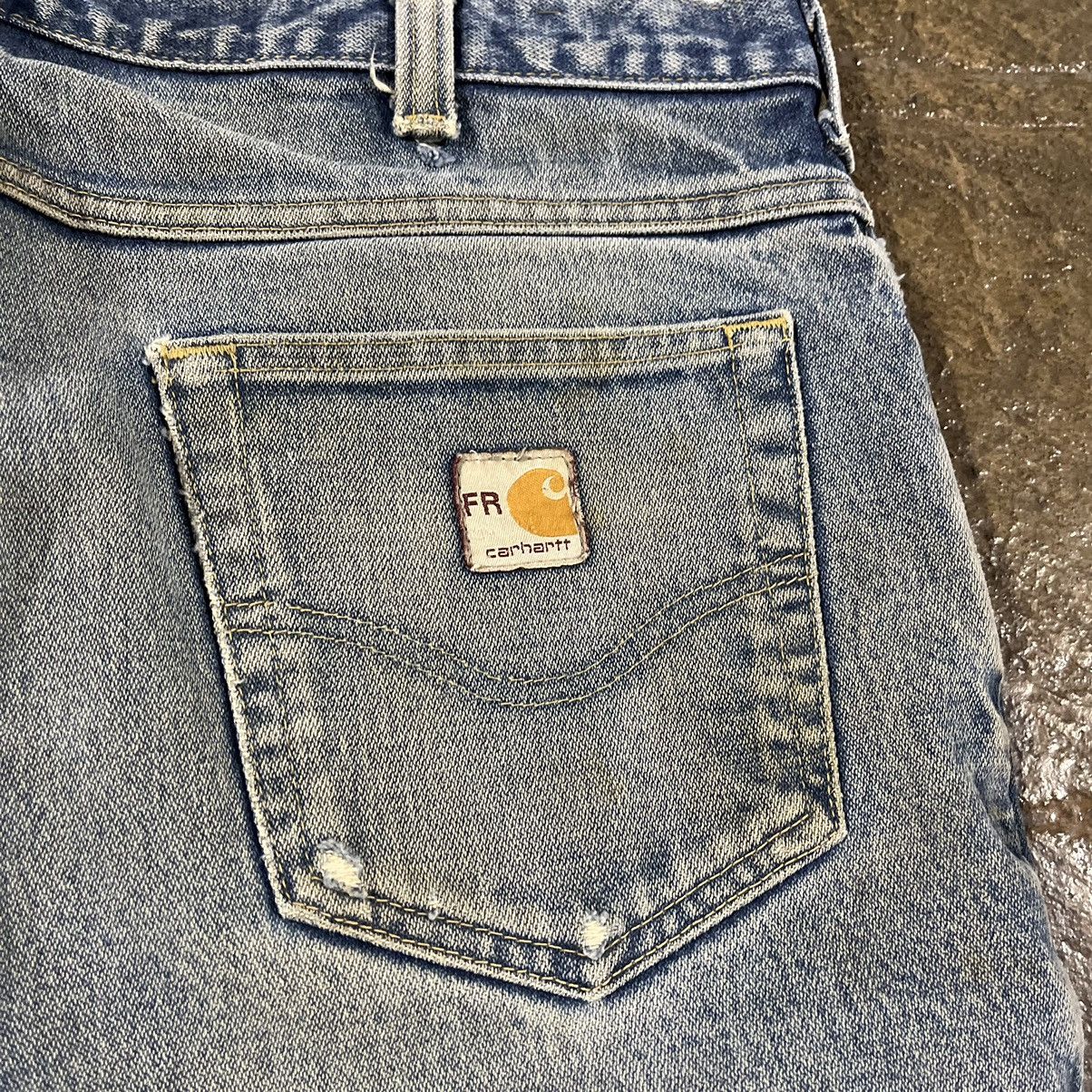 Carhartt × Vintage Crazy Vintage Carhartt Faded Thrashed Workwear Skater Jeans Size US 36 / EU 52 - 6 Thumbnail