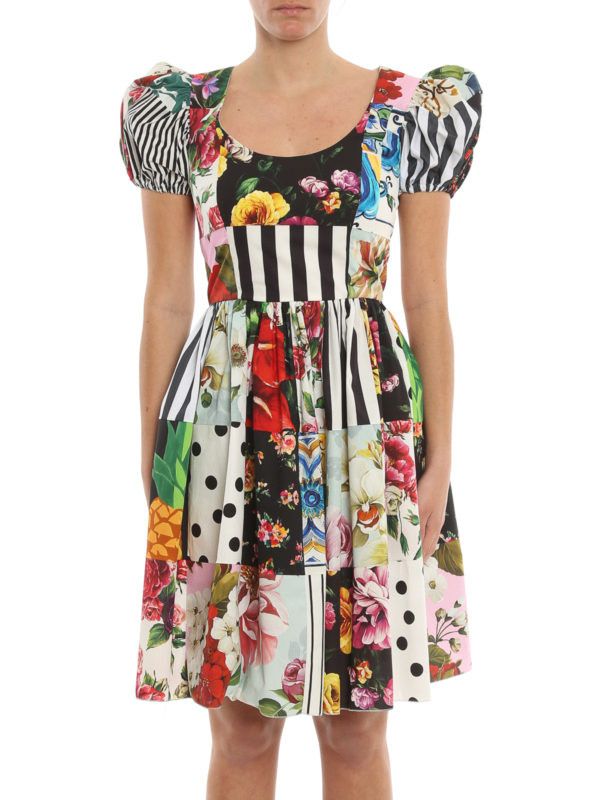 Dolce & Gabbana o1y0825 Mini Dress in Multicolor Size M / US 6-8 / IT 42-44 - 5 Thumbnail