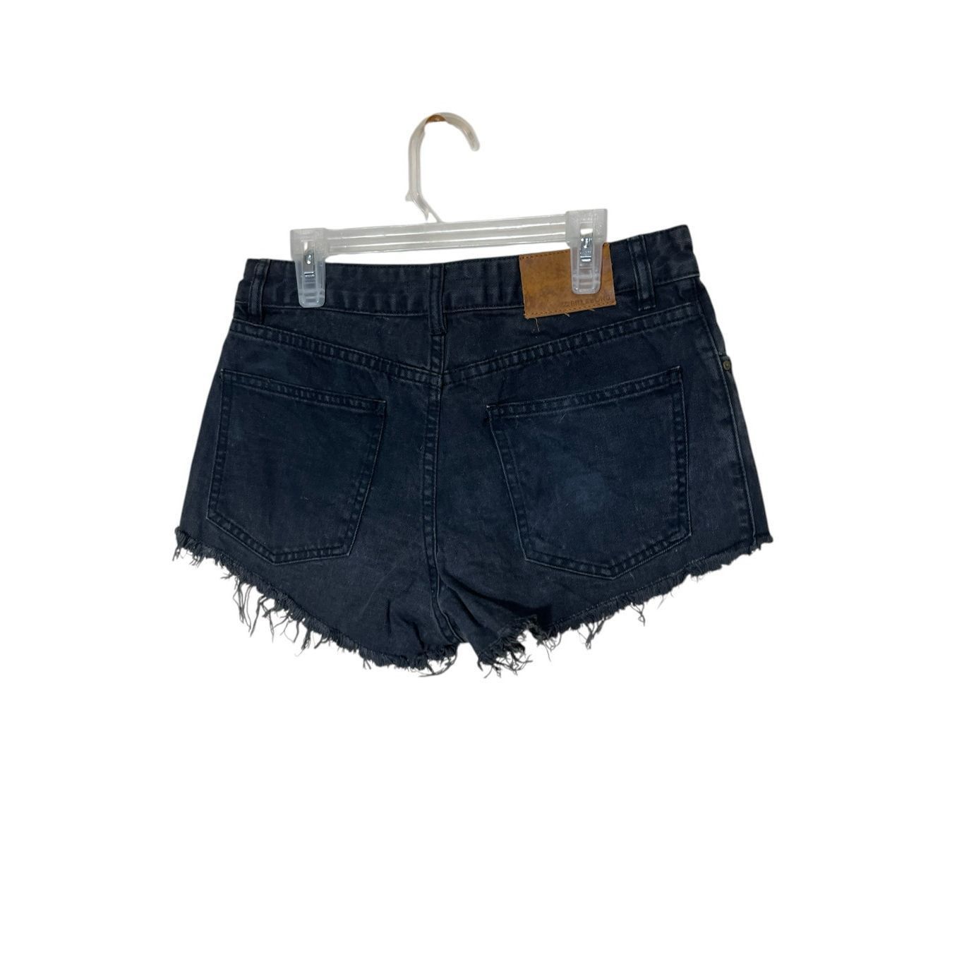 Billabong Billabong Women’s Black Distressed Denim High Waisted Shorts Size 27 NWT Size 27" / US 4 / IT 40 - 4 Thumbnail