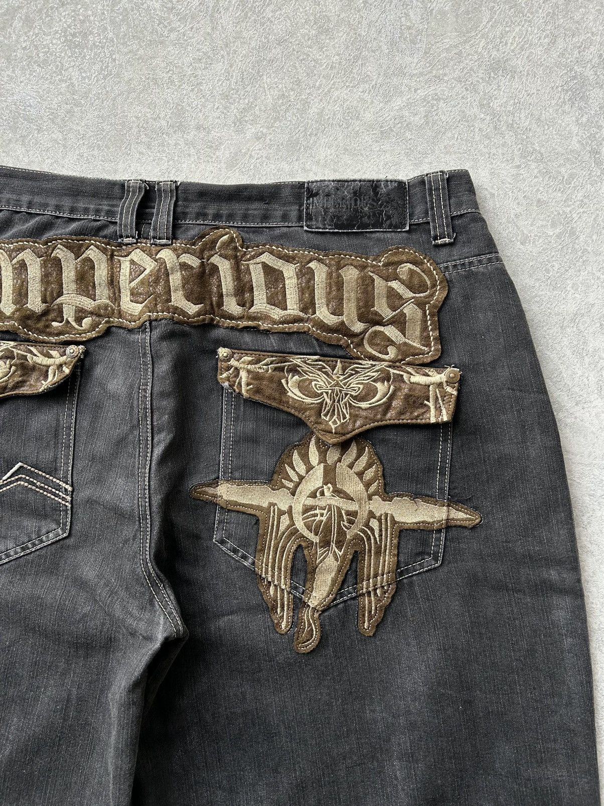 Imperious Y2K Vintage Imperious Embroidered Baggy Jorts JNCO Style Size US 42 / EU 58 - 5 Thumbnail