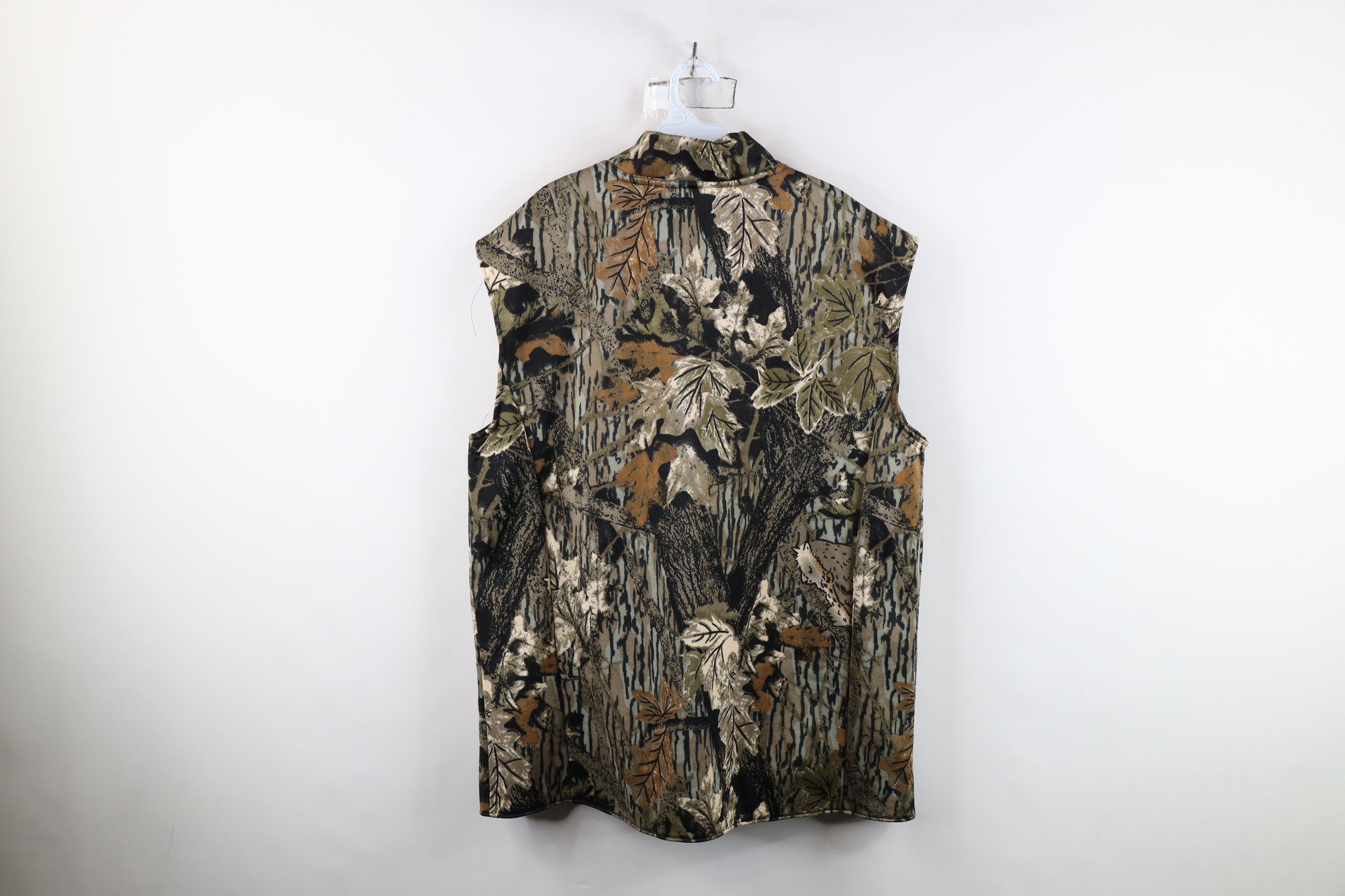 Vintage Vintage 90s Streetwear Cloth Camouflage Full Zip Vest Jacket Size US XXL / EU 58 / 5 - 12 Thumbnail