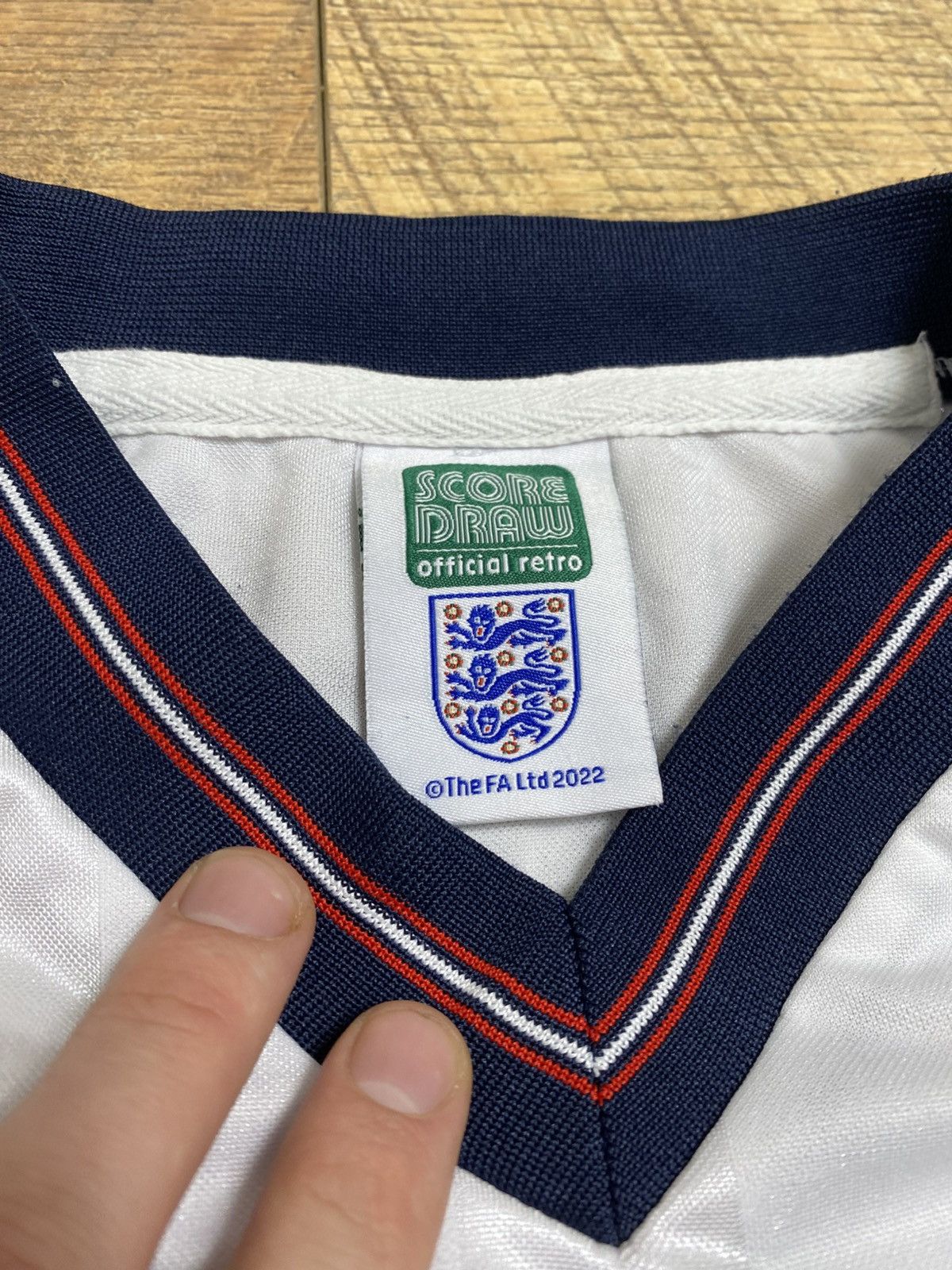 Vintage England 1982 World Cup Home Retro Shirt - Score Draw - L Size US L / EU 52-54 / 3 - 3 Thumbnail
