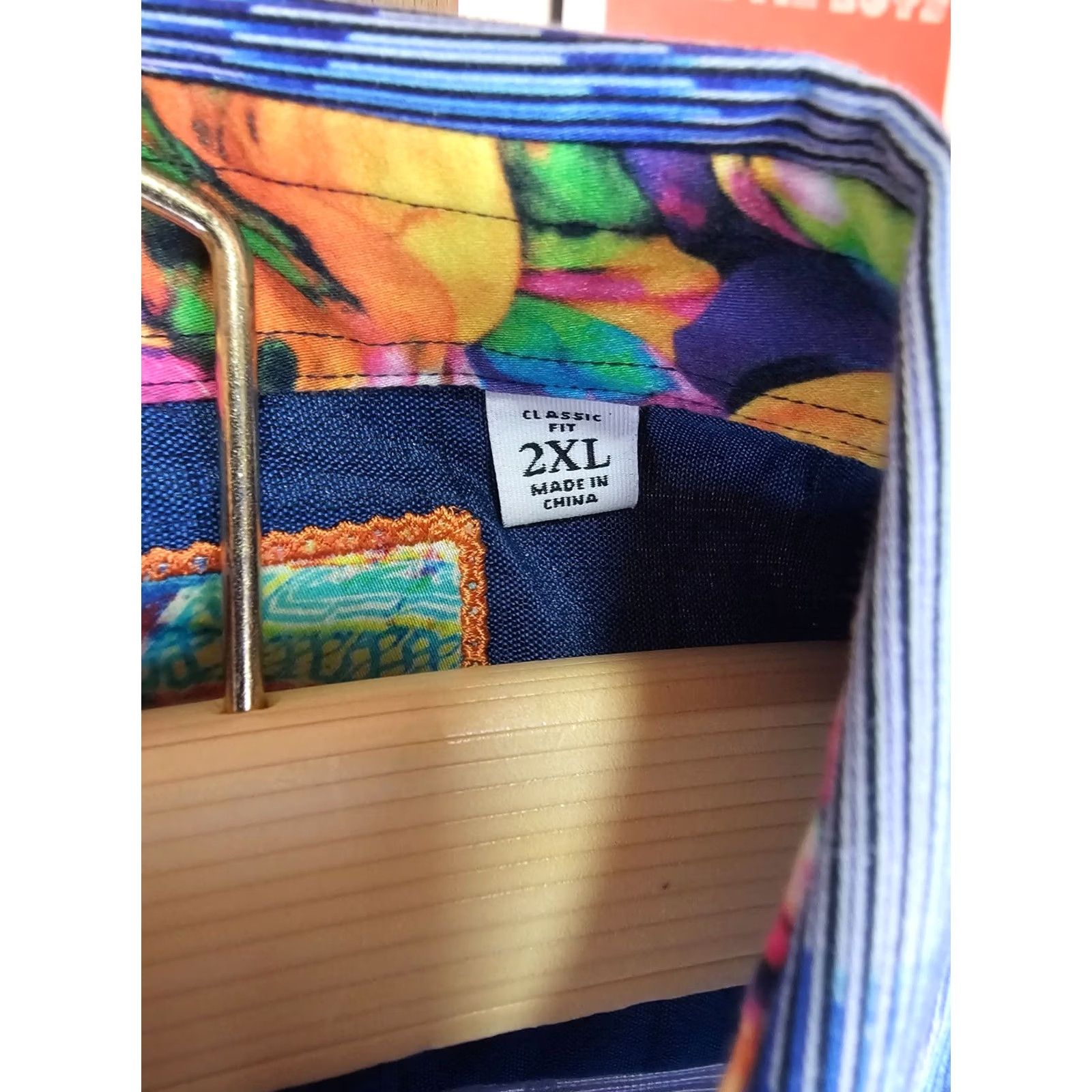 Robert Graham RObert Graham GEOMETRIC BLUE EMBRODERY SHIRT SZ XXLARGE Shirt Long Sleeve Cotton Multi-Color 2XL ROCKABILLY Mens Size US XXL / EU 58 / 5 - 4 Thumbnail
