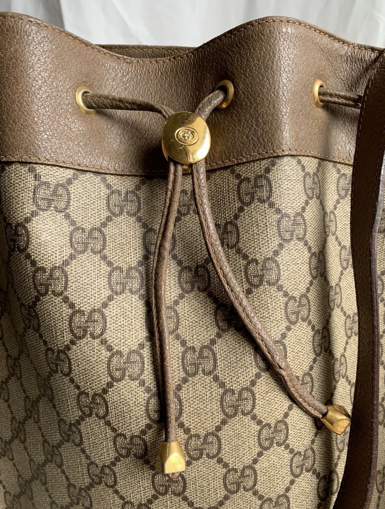 Gucci Authentic Gucci Vintage Ophidia Bucket Large Size ONE SIZE - 14 Thumbnail