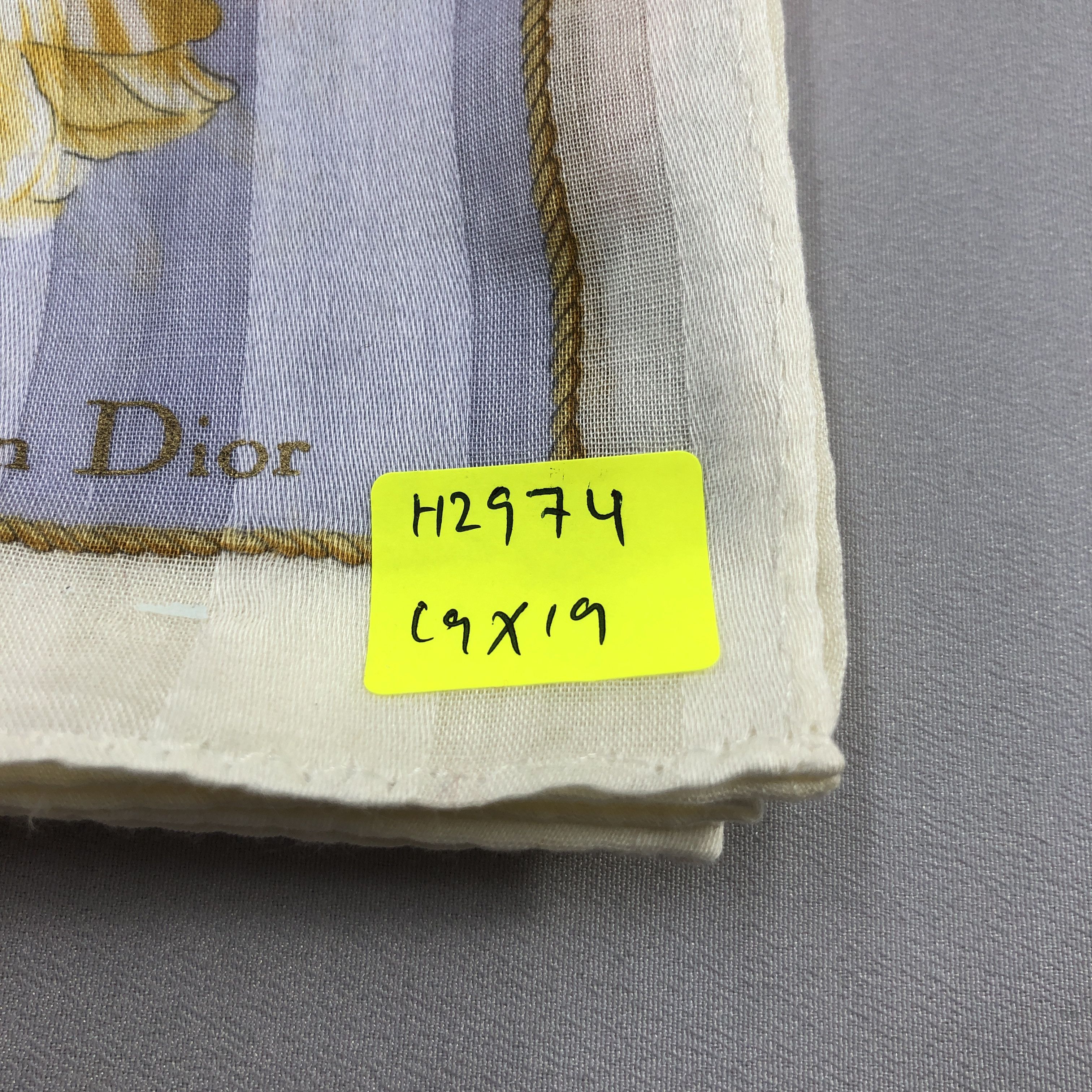Christian Dior Monsieur Christian Dior Handkerchief Neckerchief Bandana H2974 Size ONE SIZE - 9 Thumbnail