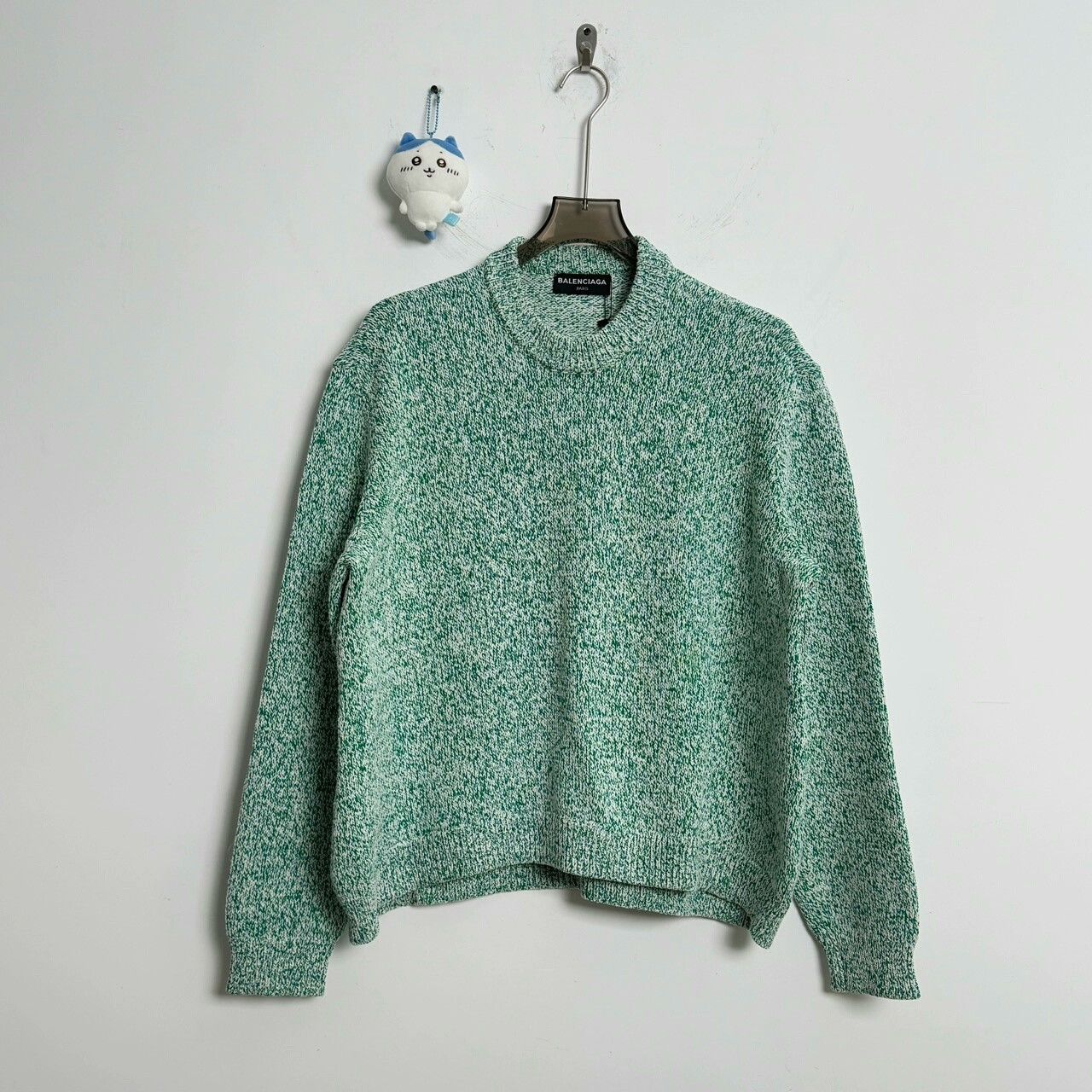 Balenciaga Balenciaga Green Snowflake Pattern Sweater Size M / US 6-8 / IT 42-44 - 1 Thumbnail