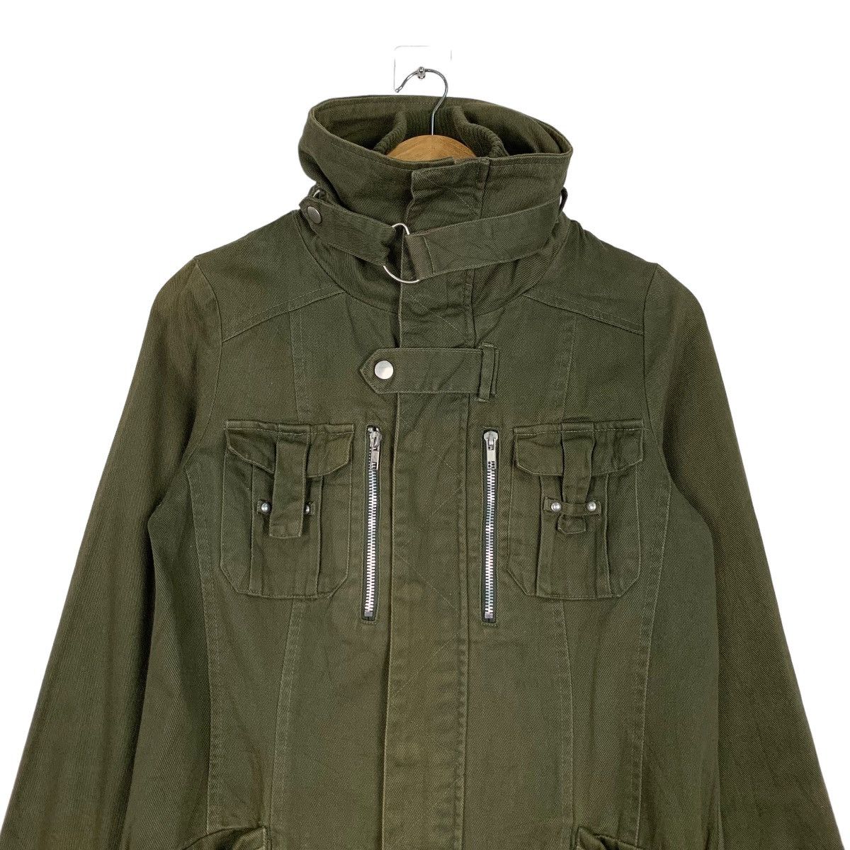 Japanese Brand H.C.M.II Rare Design Jacket High Collar Parka #0940-C42 Size L / US 10 / IT 46 - 2 Thumbnail