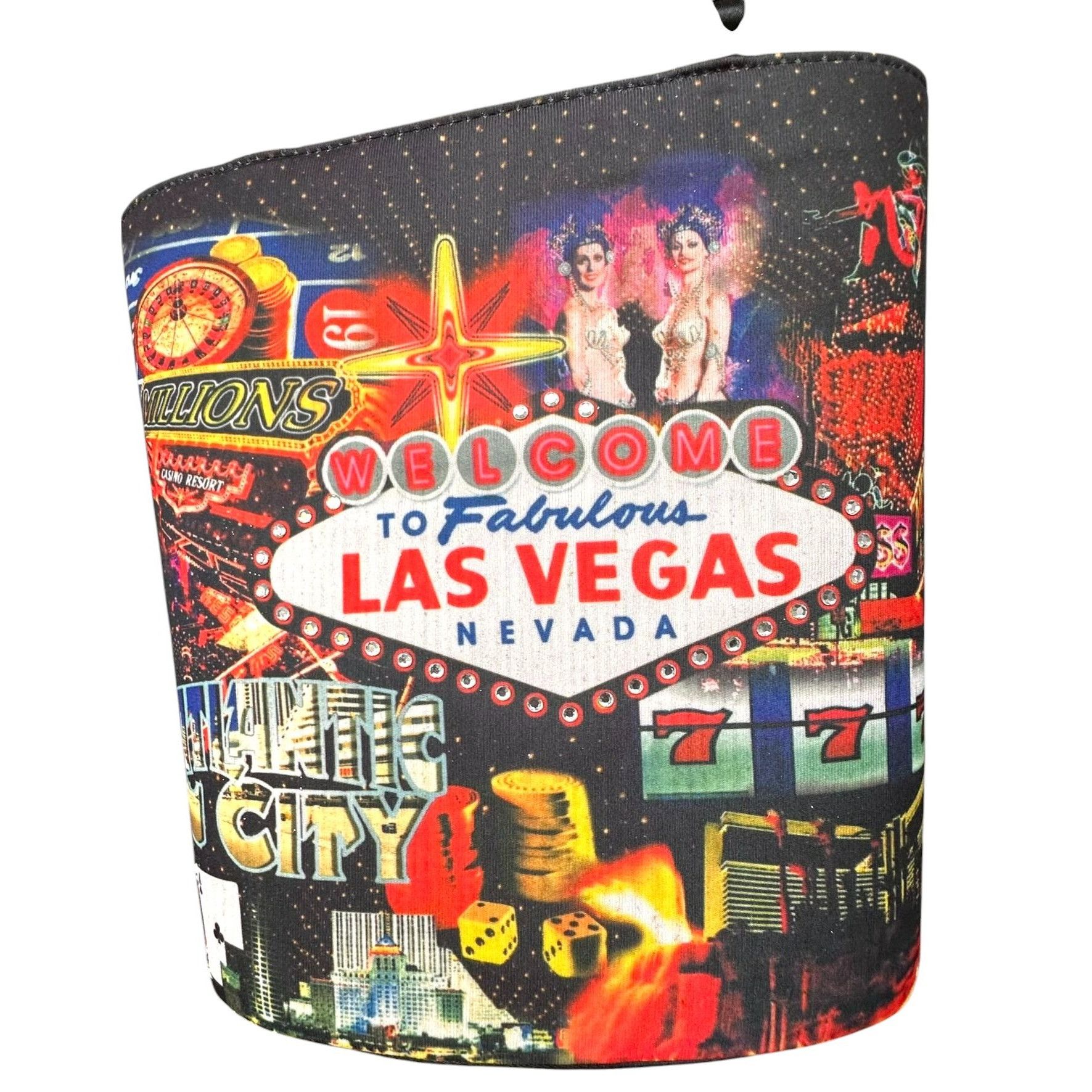 Vintage ViTG Las Vegas Purse Tote Bag Atlantic City Black Jack Poker Size ONE SIZE - 2 Thumbnail
