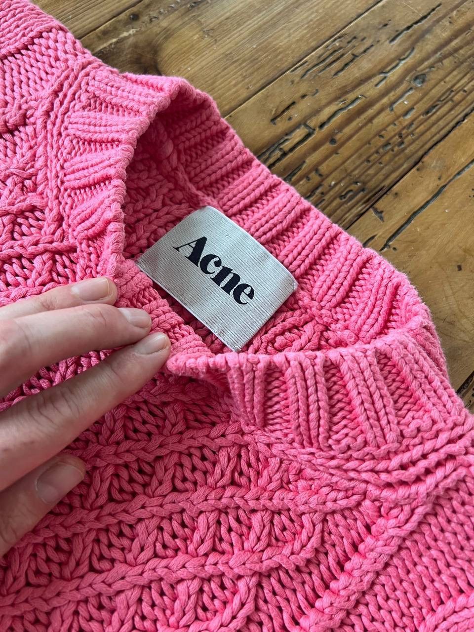 Acne Studios Acne Studios Lia Cable cotton sweater Size XS / US 0-2 / IT 36-38 - 3 Thumbnail