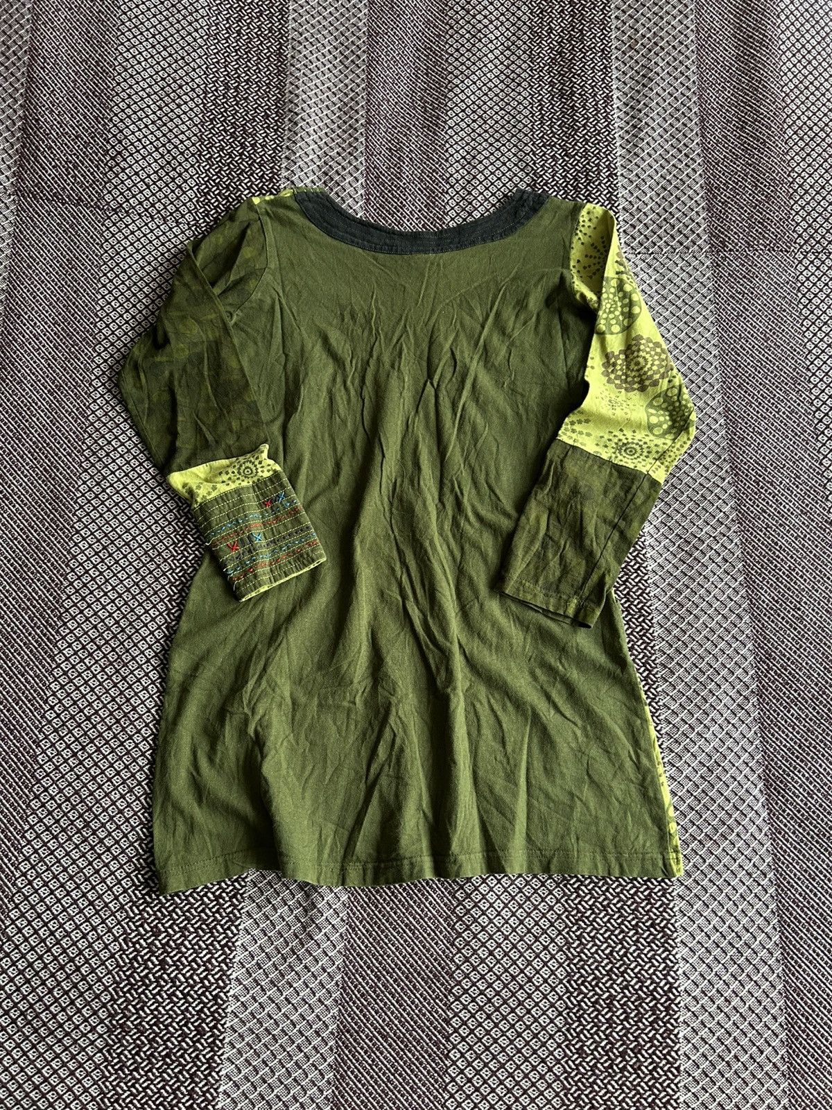 Vintage Vintage Nepal Y2K Women Dress Green Boho Vibe Size S/M Rare Size S / US 4 / IT 40 - 8 Thumbnail