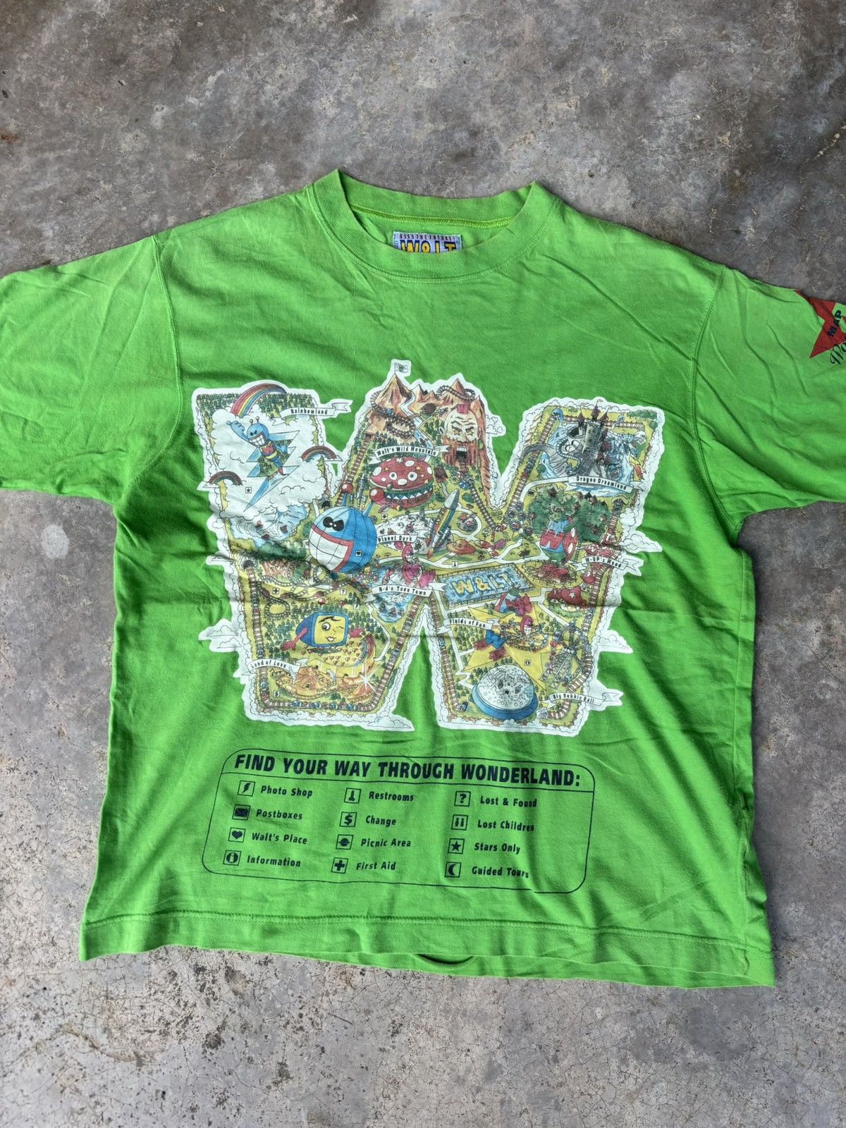 Walter Van Beirendonck Walter Van Beirendonck W & Lt Map Of Wonderland Tshirt Size US M / EU 48-50 / 2 - 7 Thumbnail