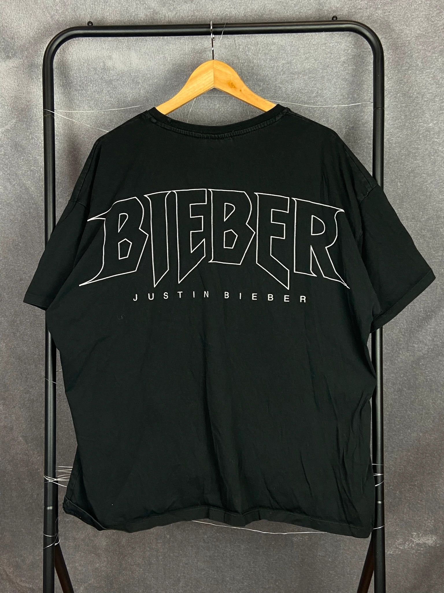 Justin Bieber Koszulka Justin Bieber czarna XL tour vintage tee Size US XL / EU 56 / 4 - 2 Thumbnail