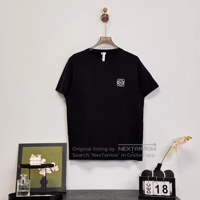Loewe Loewe Black Embroidered Logo Short Sleeve Size US XL / EU 56 / 4 - 1 Thumbnail