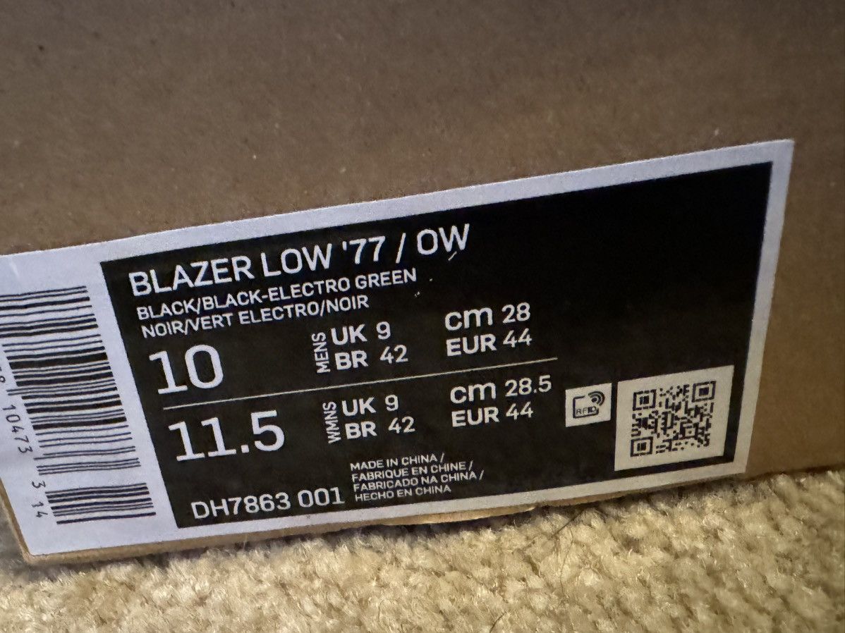 Nike × Off-White Nike OFF-WHITE blazer low Size US 10 / EU 43 - 6 Thumbnail