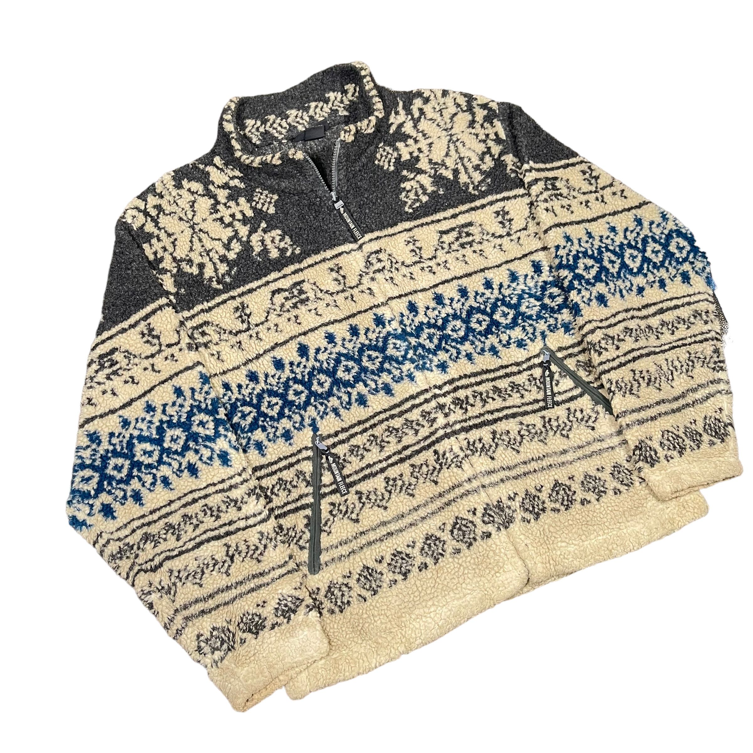 Native 1980s Vintage Native Navajo Tribal Deep Pile Fleece Sherpa Size US M / EU 48-50 / 2 - 2 Thumbnail