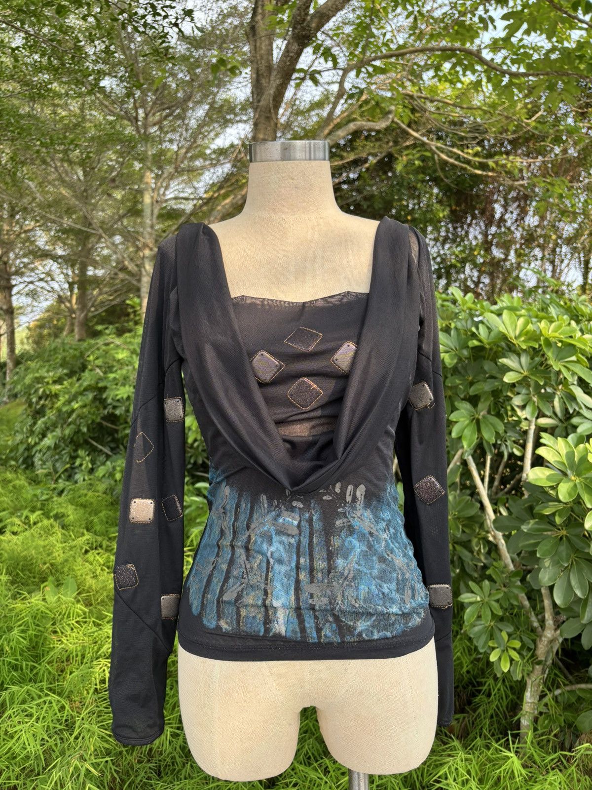 Jean Paul Gaultier Vintage save the queen mesh top Size S / US 4 / IT 40 - 1 Thumbnail