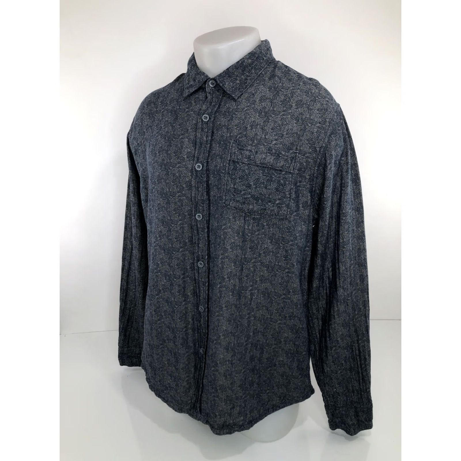 Gramicci GRAMICCI Floral Leaf Pattern Soft Cotton Mens Lg. Shirt Size US L / EU 52-54 / 3 - 3 Thumbnail