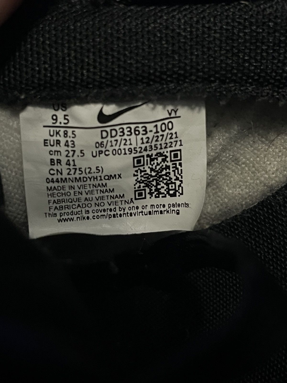 Nike Nike Dunk Low EMB NBA 75th Anniversary Chicago Size US 9.5 / EU 42-43 - 5 Thumbnail