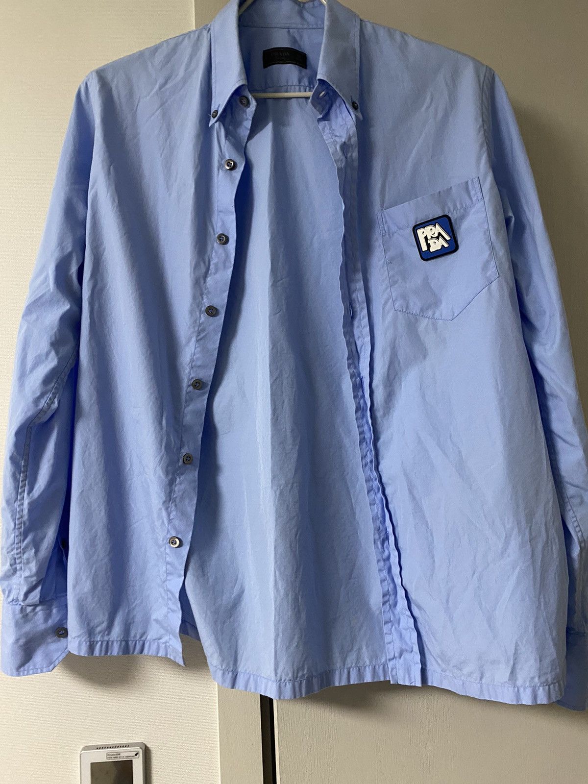 Prada Prada big logo shirts Size US M / EU 48-50 / 2 - 12 Thumbnail