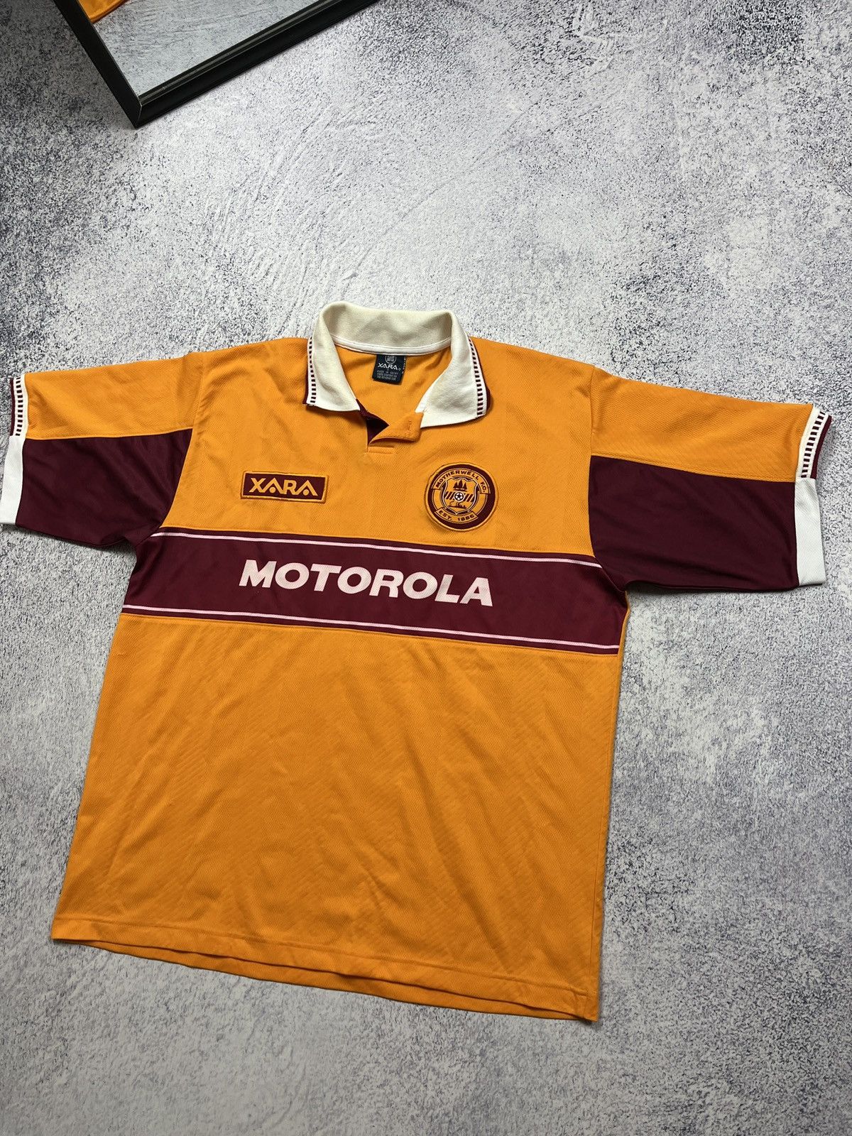 Vintage Vintage Xara FC Motherwell 1998/99 Home Soccer Jersey Shirt Size US L / EU 52-54 / 3 - 3 Thumbnail