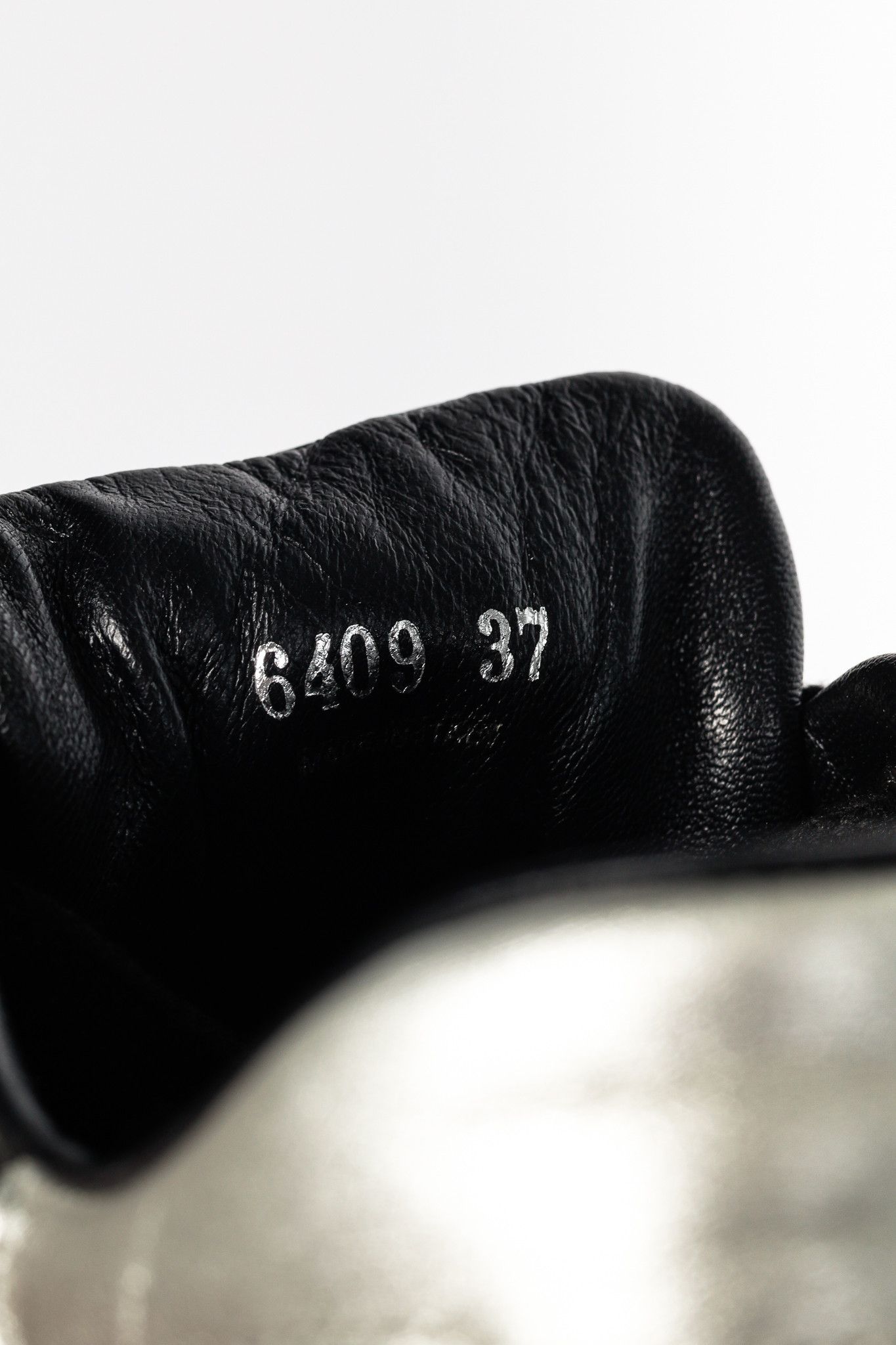 Prada Prada Nero Leather Metallic-Trim Low-Top Sneakers Size US 6.5 / IT 36.5 - 10 Thumbnail