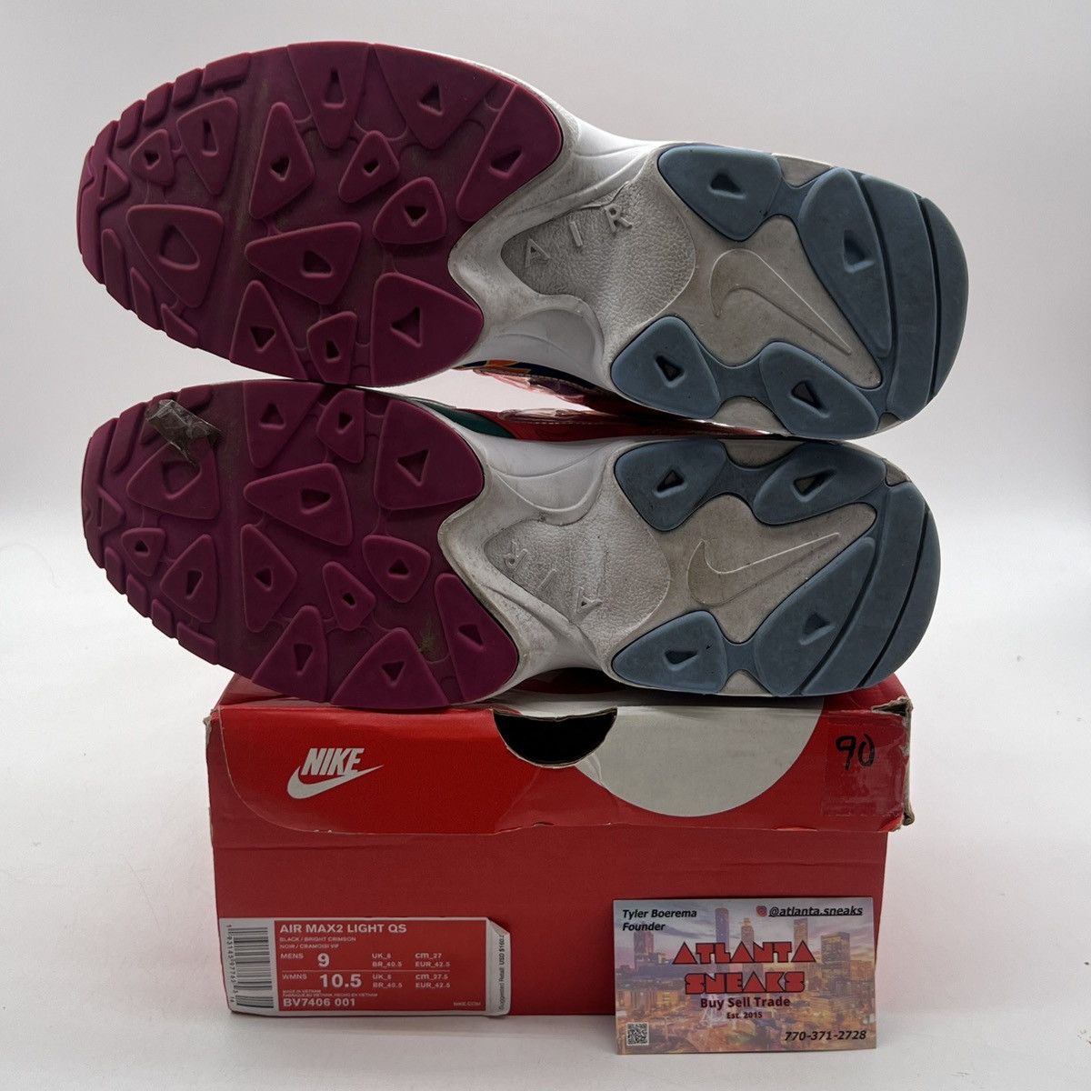Nike Atmos x air max 2 light logos Size US 9 / EU 42 - 8 Thumbnail