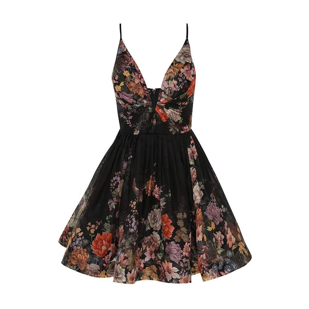 oc11z0825 Pavilion V Neck Mini Dress in Multicolor