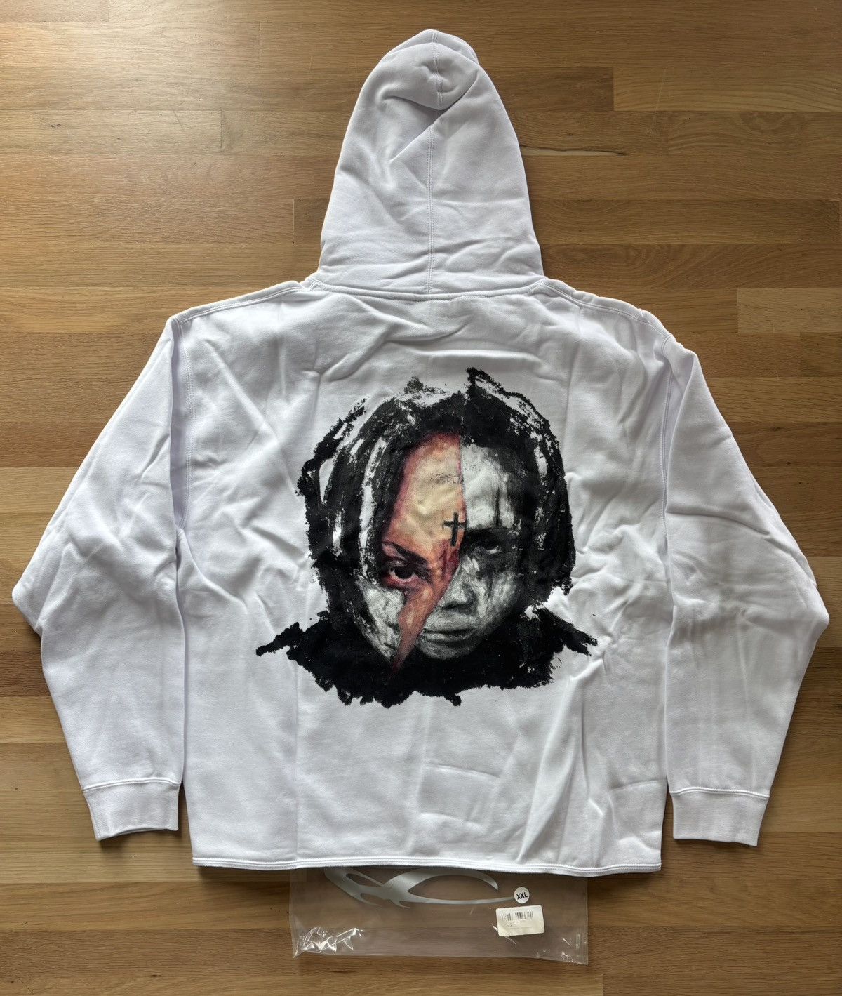Revenge × Trippie Redd Revenge Trippie Redd Arch Logo Hoodie Size US XXL / EU 58 / 5 - 4 Thumbnail