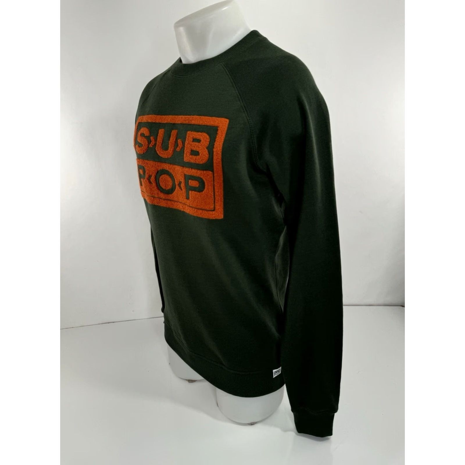 Bench SUB POP Mens Pullover Embroidered Sweater Green XS S - Bench Size US S / EU 44-46 / 1 - 2 Thumbnail