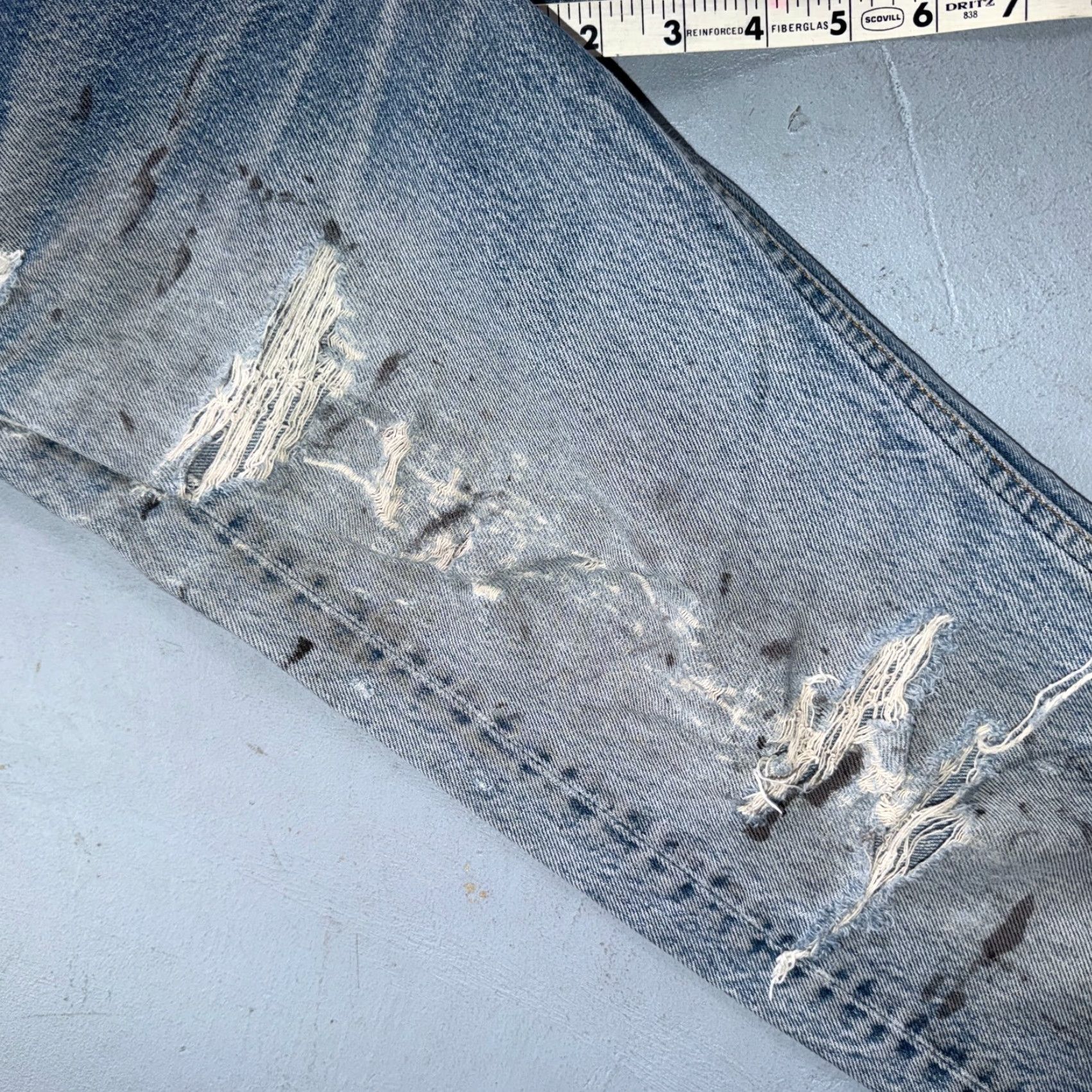 Levi's VINTAGE Levi's 501 Jeans Men USA 90s Light Blue 29x32 Straight Classic 5-Pocket Denim Cotton Size US 29 - 7 Thumbnail