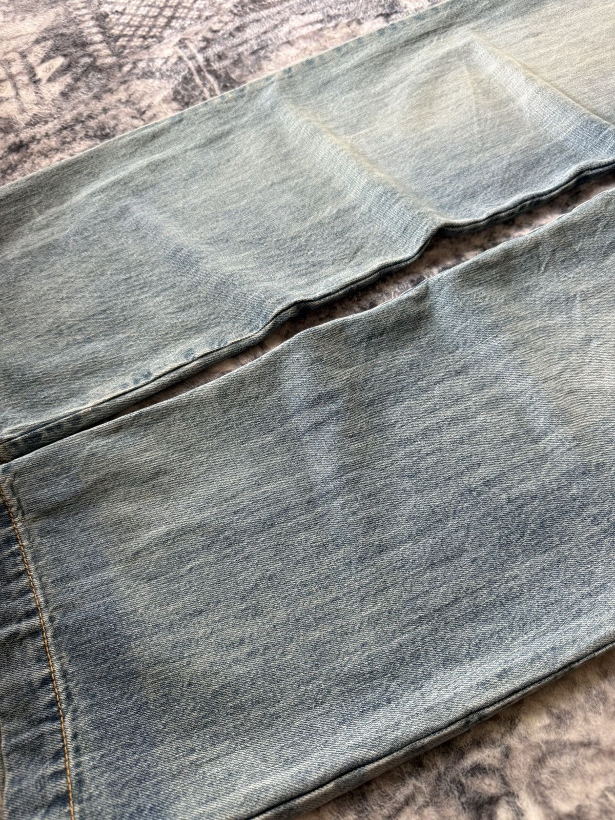 Japanese Brand Kooks & Phellica Flared Tribal Waist Skull Emblem Jeans Size US 28 / EU 44 - 9 Thumbnail