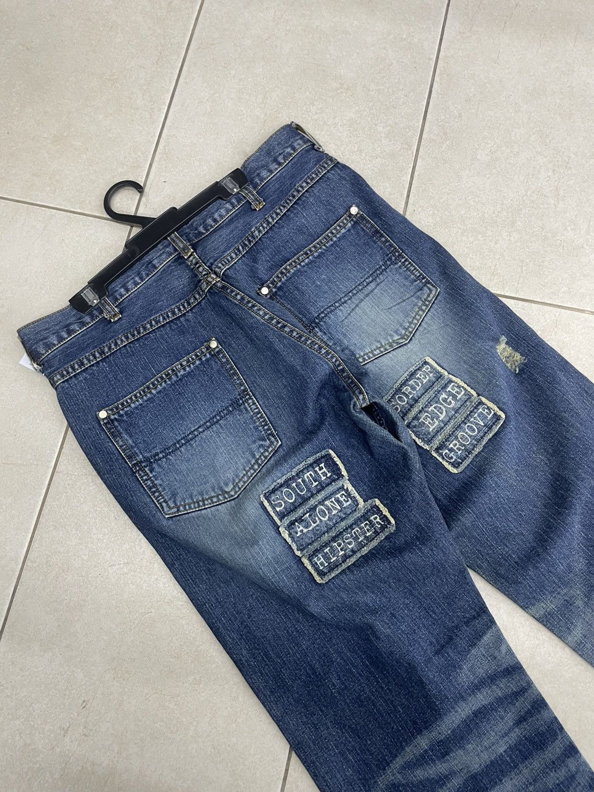 Number (N)ine NUMBER (N)INE PATCHWORK DENIM PANTS Size US 31 - 9 Thumbnail