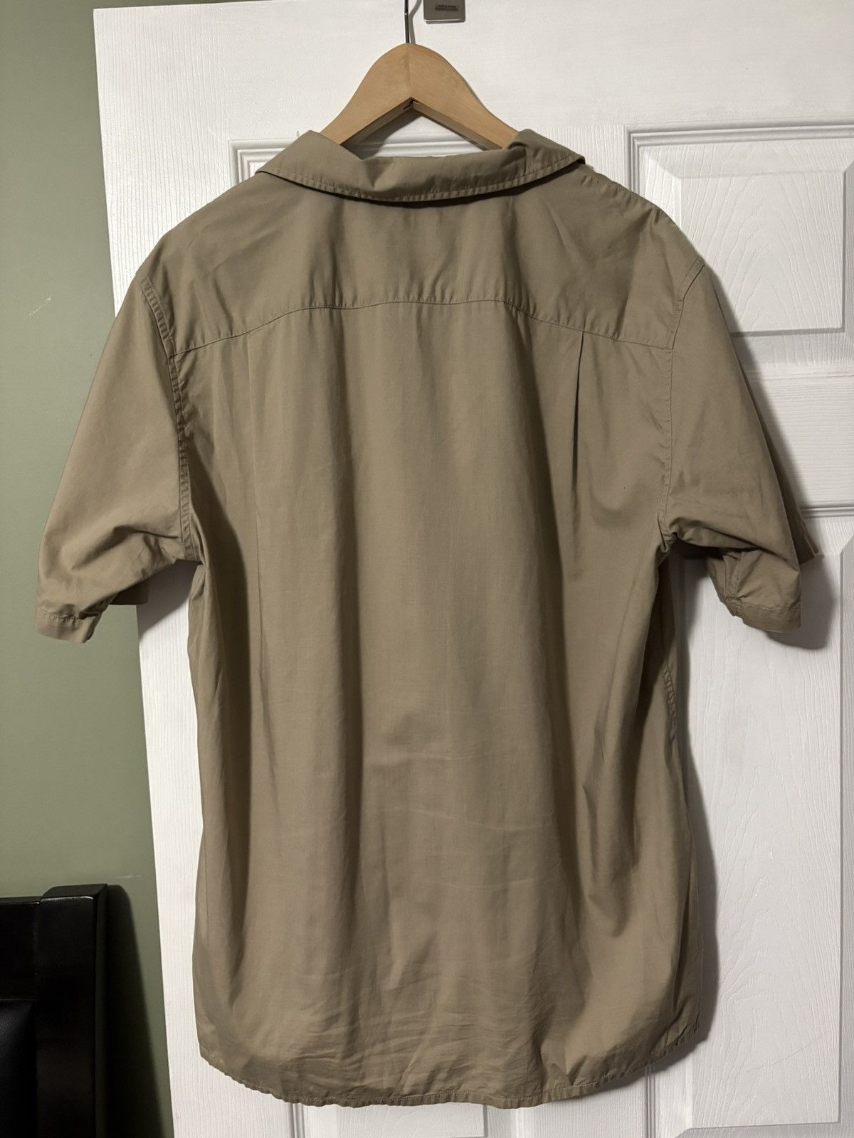 Uniqlo Uniqlo Open Camp Collar Beige Shirt Size US M / EU 48-50 / 2 - 3 Thumbnail