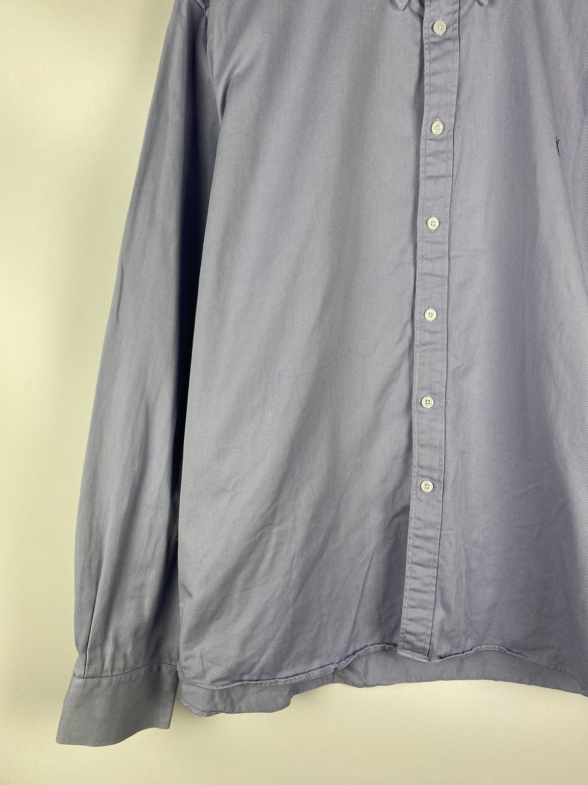 Vintage × Yves Saint Laurent Yves Saint Laurent YSL vintage heavy cotton button up shirt Size US XL / EU 56 / 4 - 7 Thumbnail