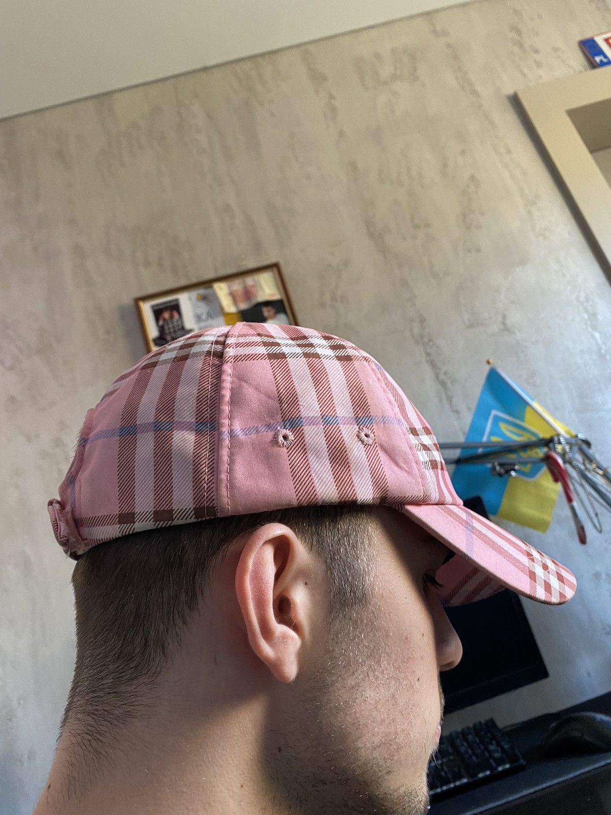 Burberry ❗️EXTRA RARE❗️pink burberry vintage luxury cap Size ONE SIZE - 4 Thumbnail