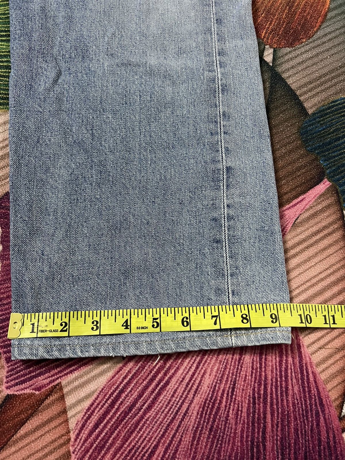 Edwin × Japanese Brand × Vintage EDWIN 505 FADED SELVEDGE DISTRESSED JEANS Size US 30 / EU 46 - 14 Thumbnail