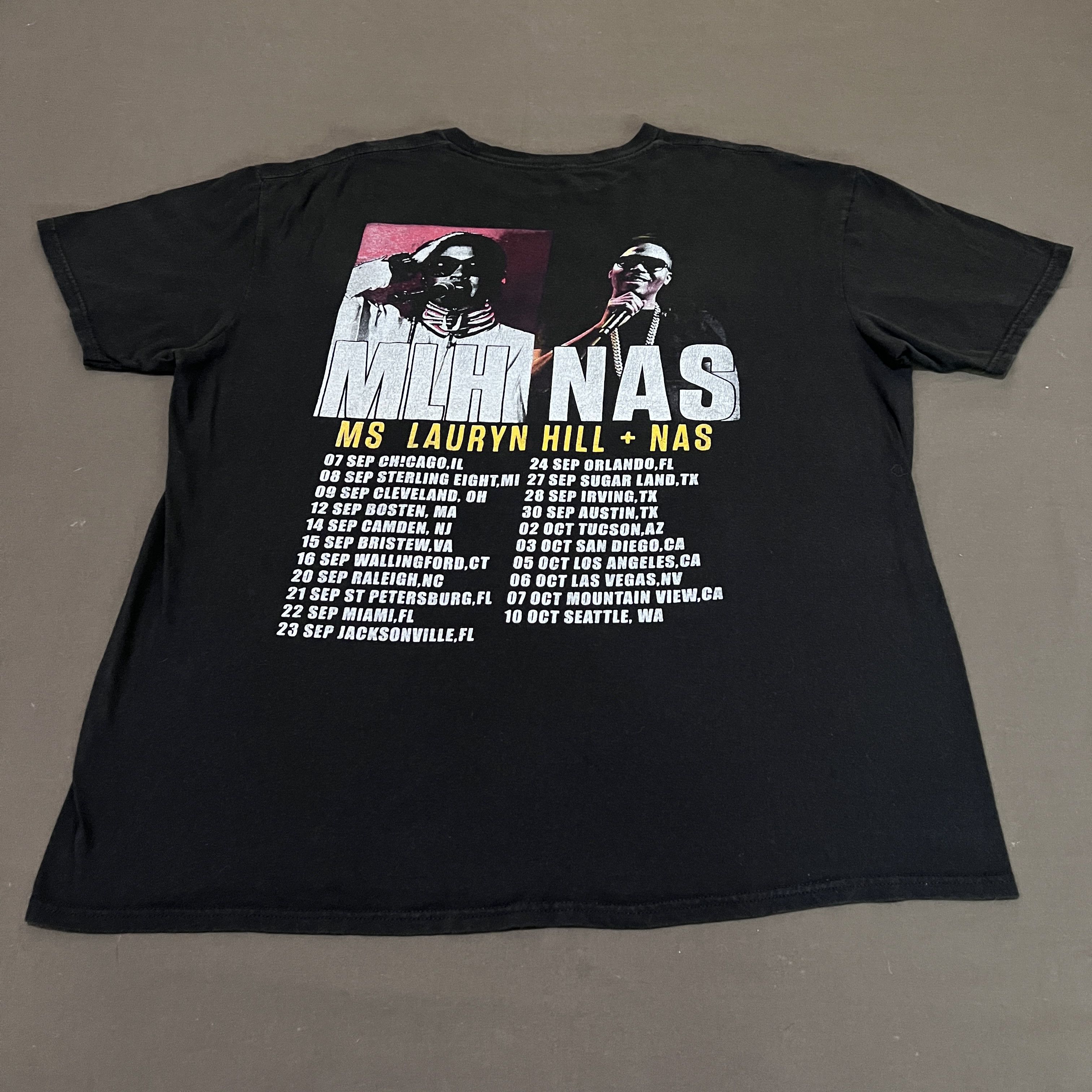 Band Tees MLH LAURYN HILL & NAS Concert Promo Tee XL Size US XL / EU 56 / 4 - 2 Thumbnail