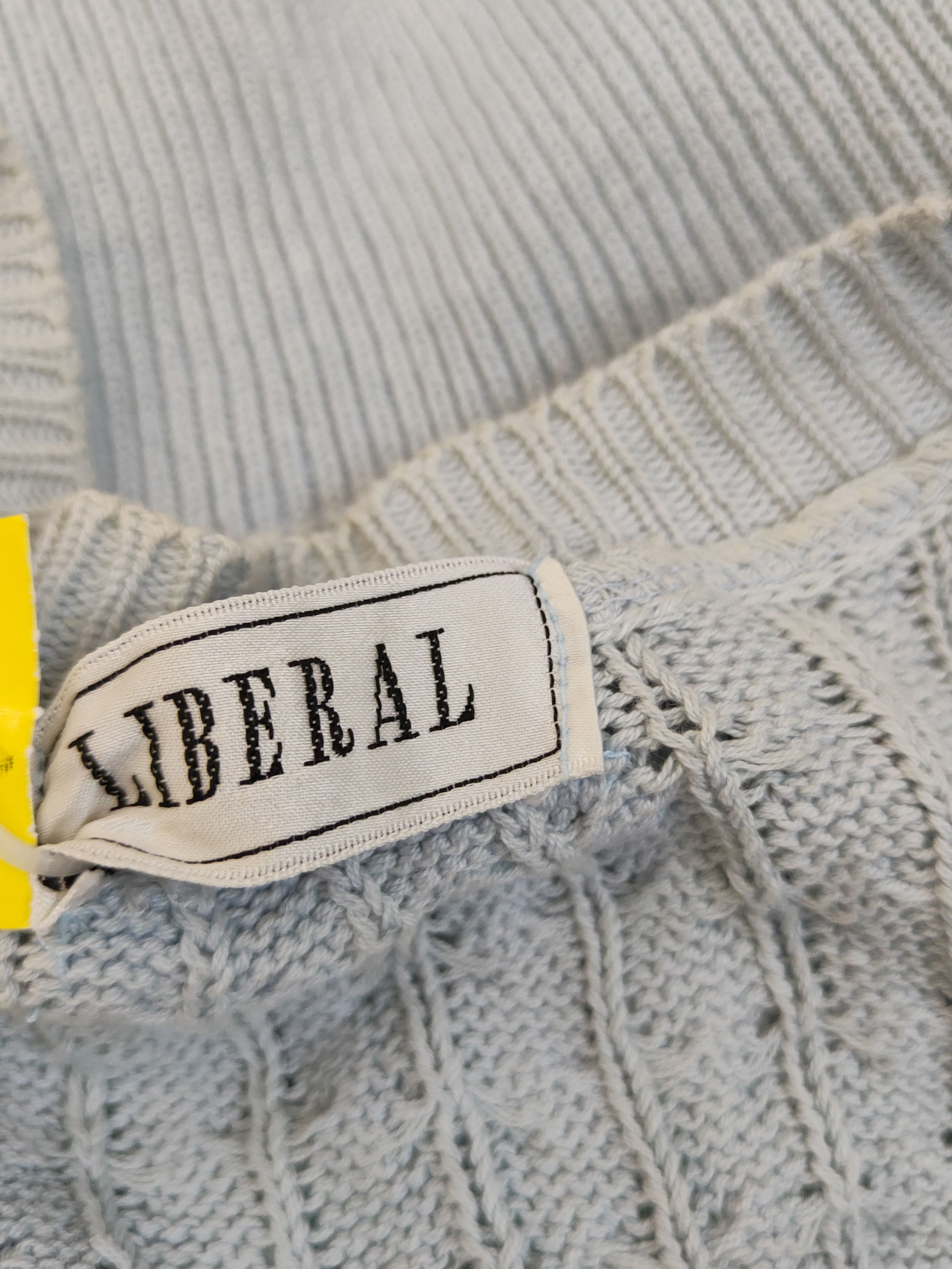 Aran Isles Knitwear × Japanese Brand Liberal Blue Knitwear Cardigan #W1266 Size M / US 6-8 / IT 42-44 - 11 Thumbnail