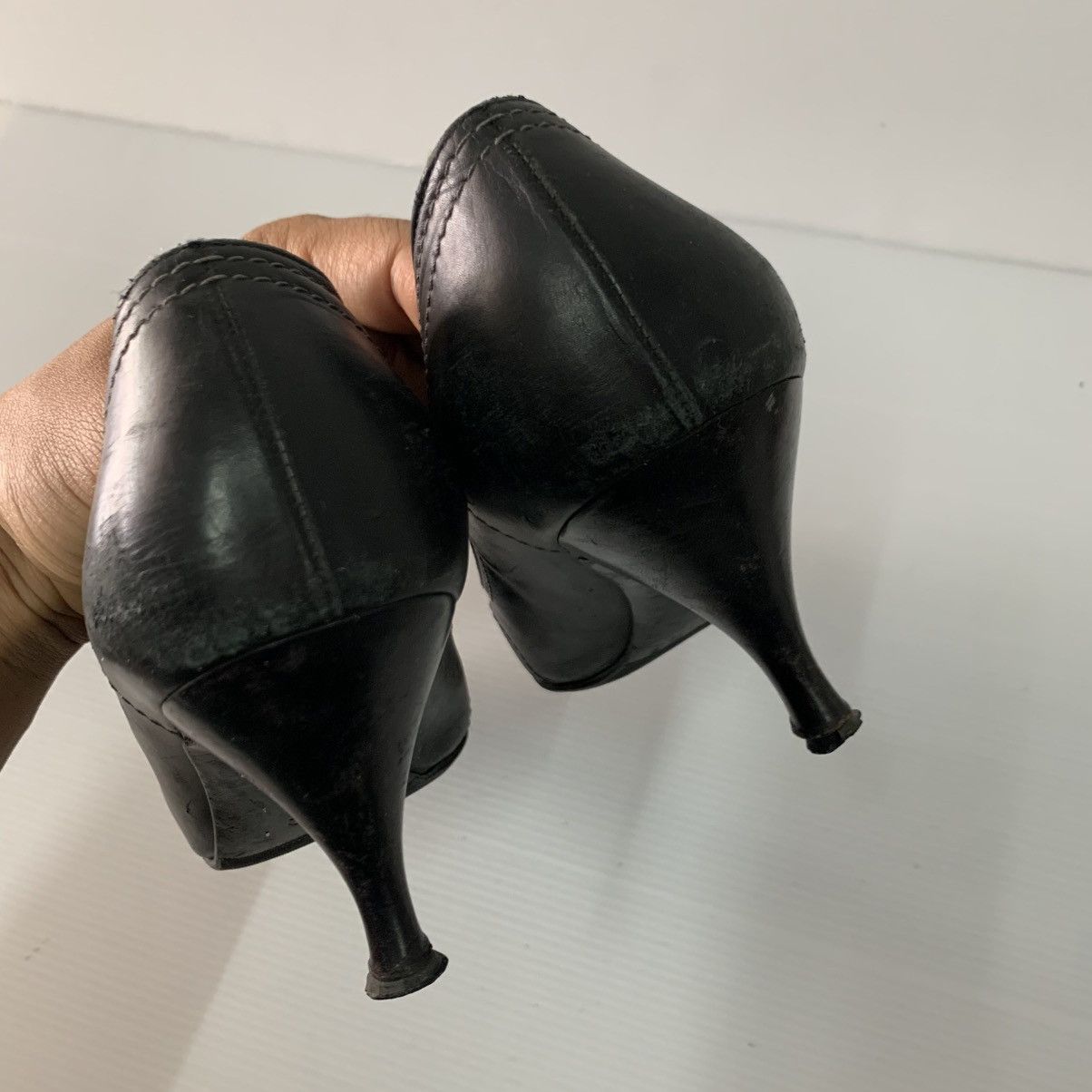 Salvatore Ferragamo Salvatore Ferragamo Leather Heels Size US 7.5 / IT 37.5 - 8 Thumbnail