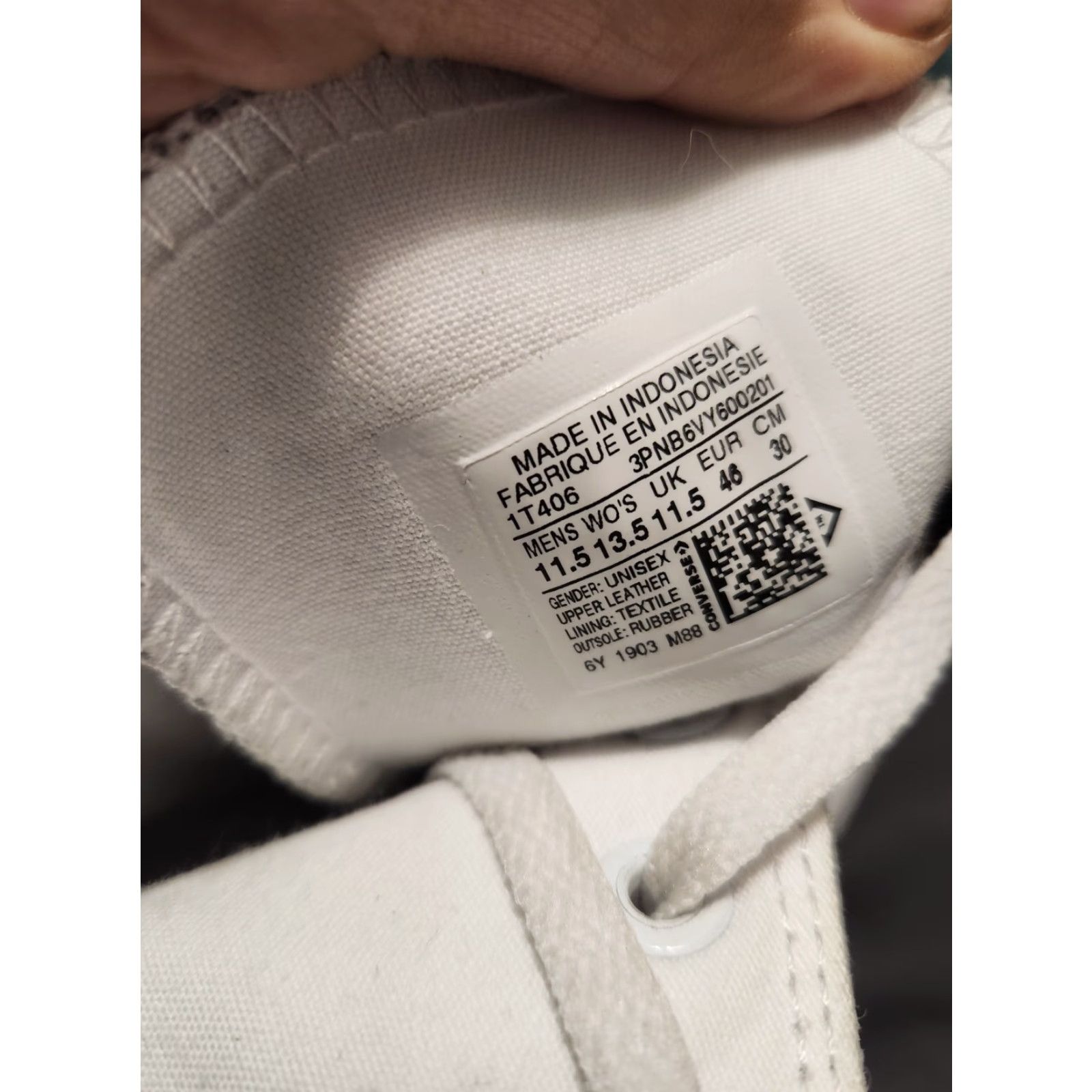 Converse Converse All-Star Chuck Taylor Hi Top Trainers Unisex Adults 11.5 Leather White Star Logo Size L / US 10 / IT 46 - 5 Thumbnail